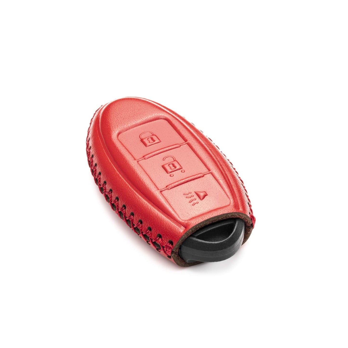 Vitodeco Leather Smart Key Fob Case Compatible with Nissan Versa, Sentra, Altima, Maxima, Rogue, Infiniti Q50, Q60, QX50, QX60, QX80