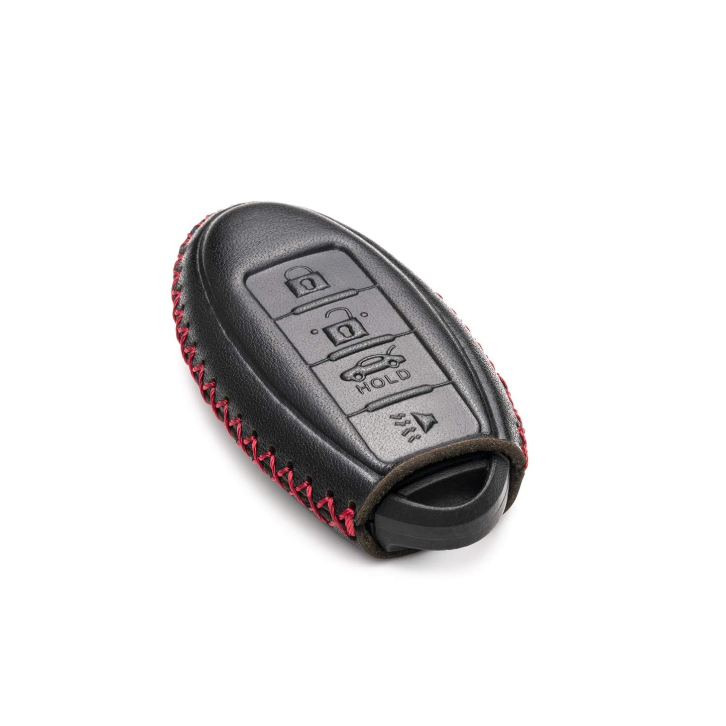 Vitodeco Leather Smart Key Fob Case Compatible with Nissan Versa, Sentra, Altima, Maxima, Rogue, Infiniti Q50, Q60, QX50, QX60, QX80