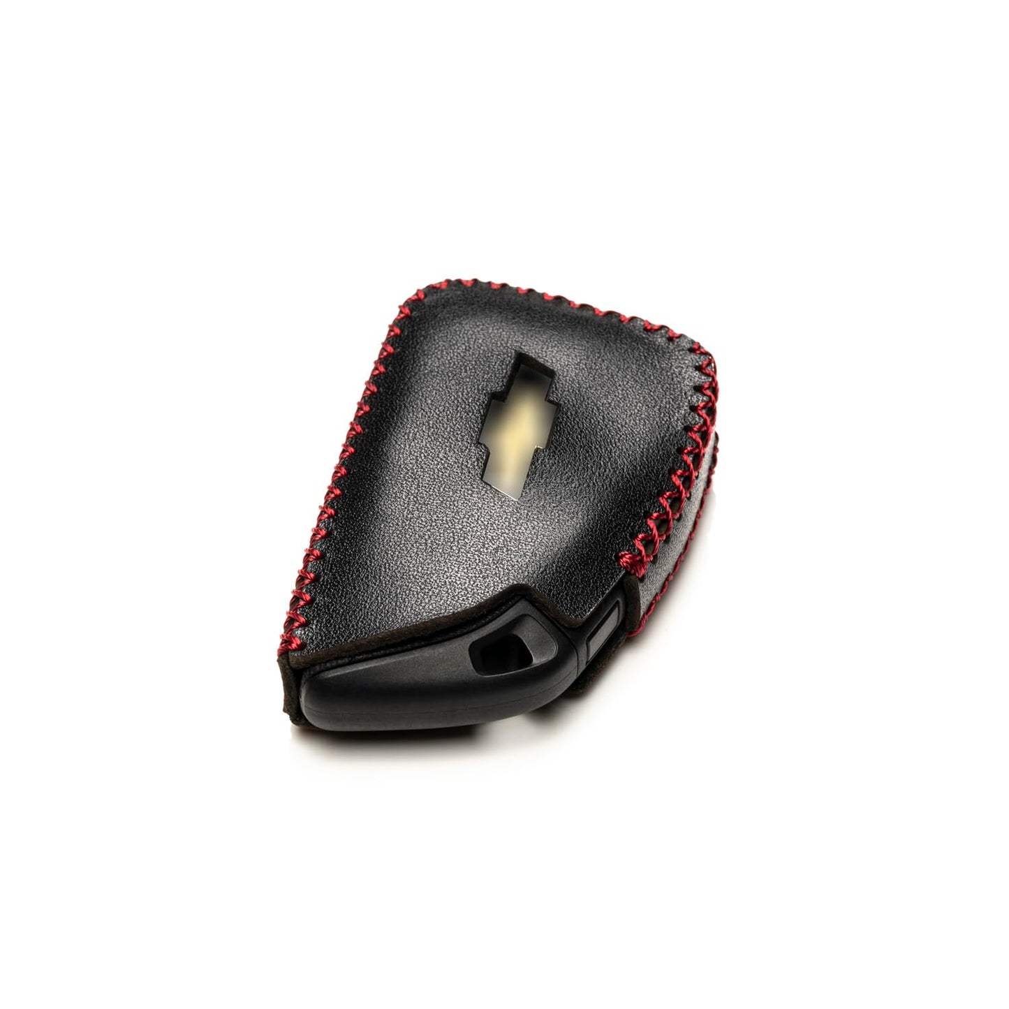 Vitodeco Genuine Leather Smart Key Fob Case with Leather Key Strap Compatible for Chevrolet Suburban Tahoe