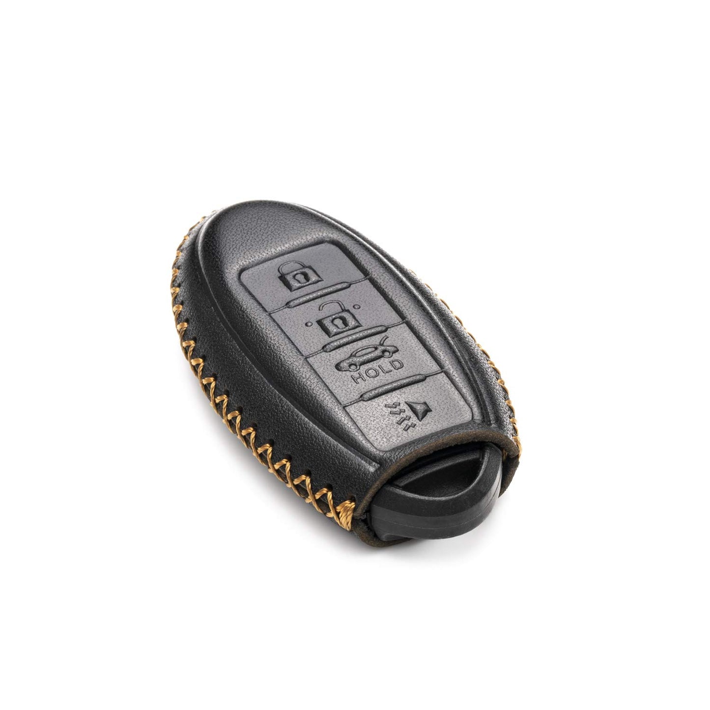 Vitodeco Leather Smart Key Fob Case Compatible with Nissan Versa, Sentra, Altima, Maxima, Rogue, Infiniti Q50, Q60, QX50, QX60, QX80