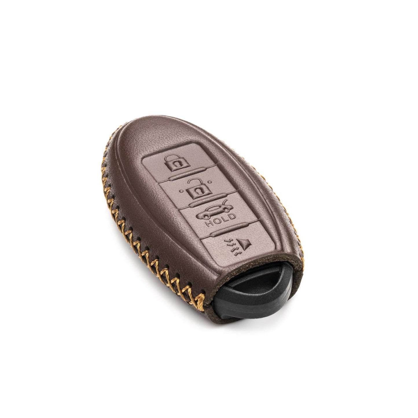 Vitodeco Leather Smart Key Fob Case Compatible with Nissan Versa, Sentra, Altima, Maxima, Rogue, Infiniti Q50, Q60, QX50, QX60, QX80