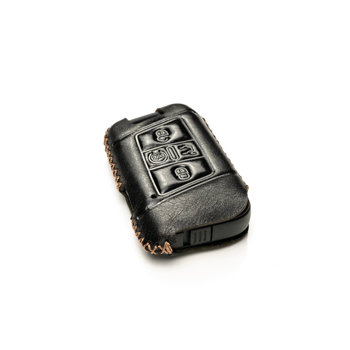 Vitodeco Superior Leather Key Fob Case Compatible for Volkswagen Atlas, Jetta, Passat, Arteon, Tiguan, Golf GTI, Golf R 2018-2024, 5-Button