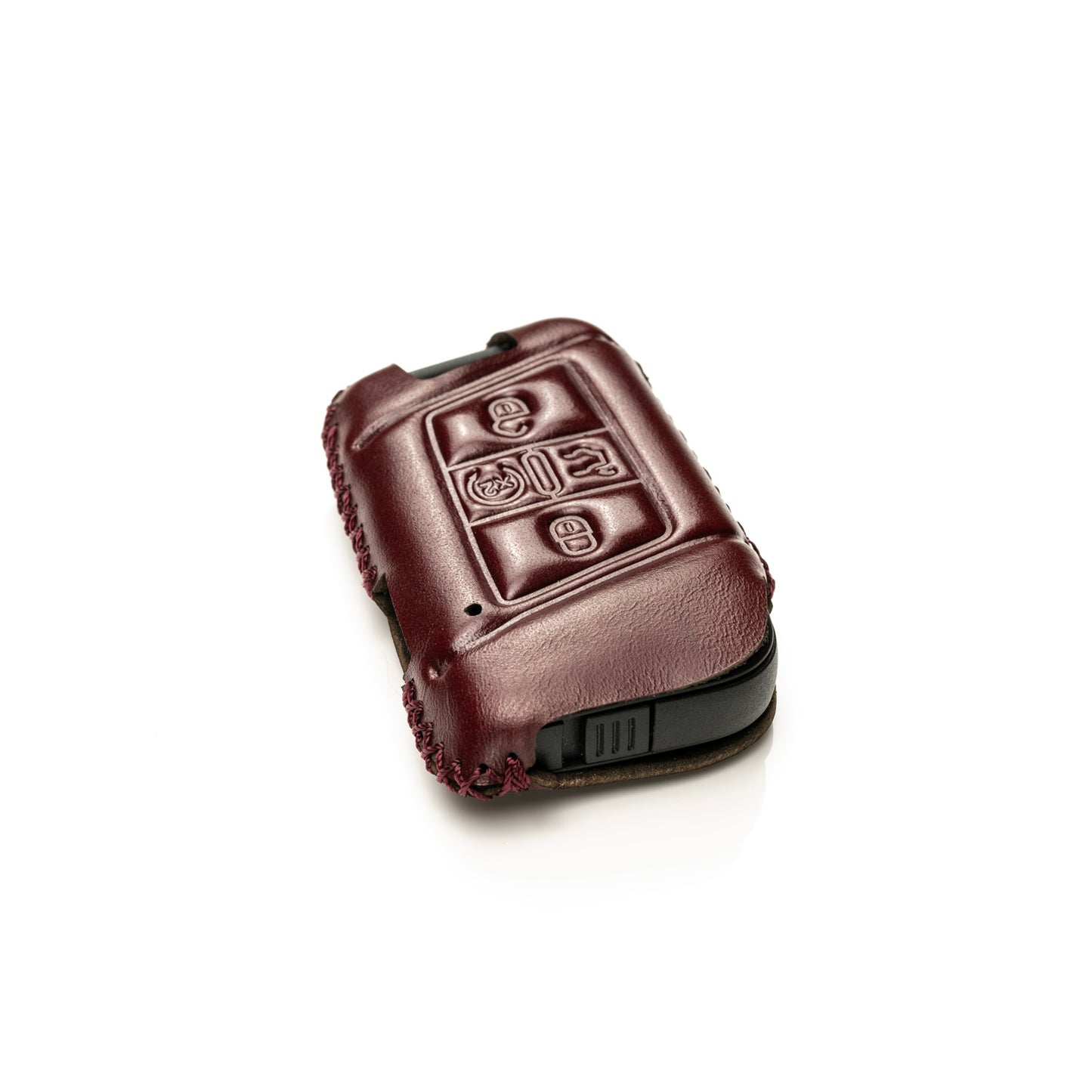 Vitodeco Superior Leather Key Fob Case Compatible for Volkswagen Atlas, Jetta, Passat, Arteon, Tiguan, Golf GTI, Golf R 2018-2024, 5-Button