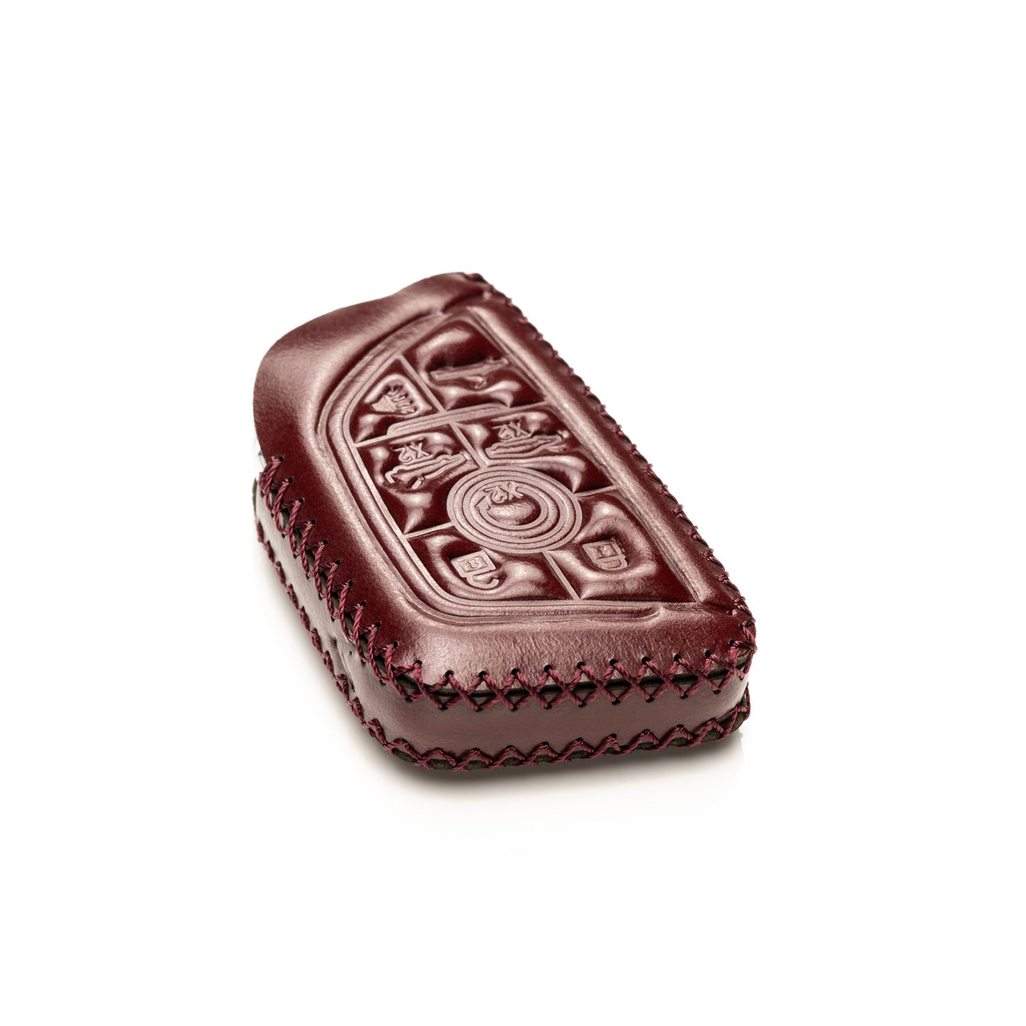 Vitodeco Superior Leather Key Fob Case Compatible for Chevrolet Corvette C8 2020-2025, 7-Button