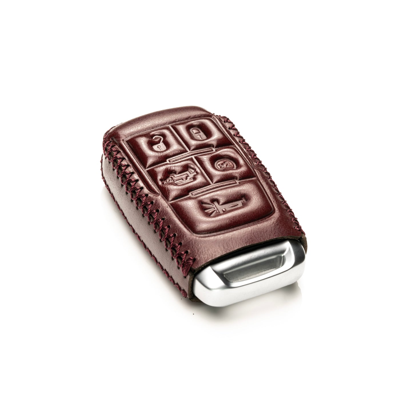 Vitodeco Superior Leather Key fob case compatible for RAM 2500, 3500, 4500, 5500 2019-2025, 5-Button