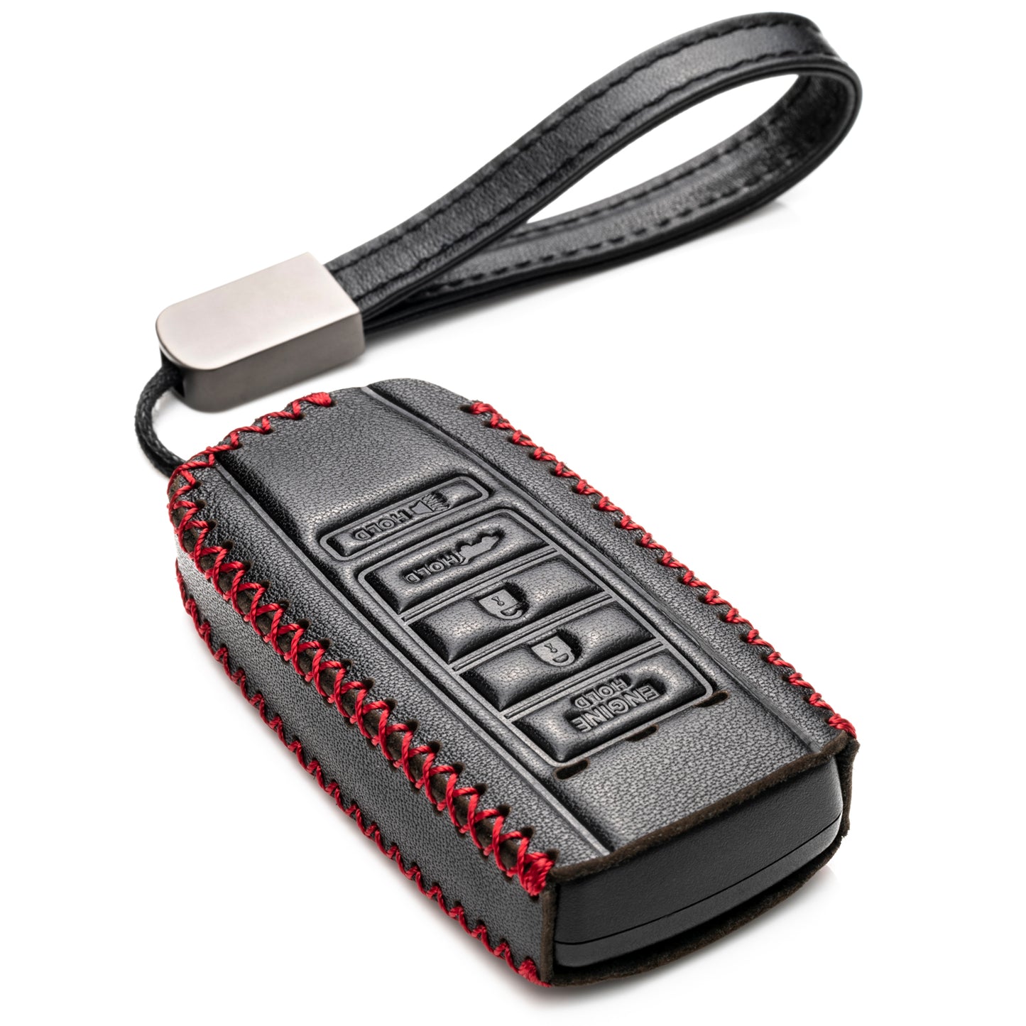 Vitodeco Leather Key Fob Case Compatible for Acura RDX, MDX, ILX 2016-2025, Acura TLX 2016-2022, Acura Integra 2023, 5-Button