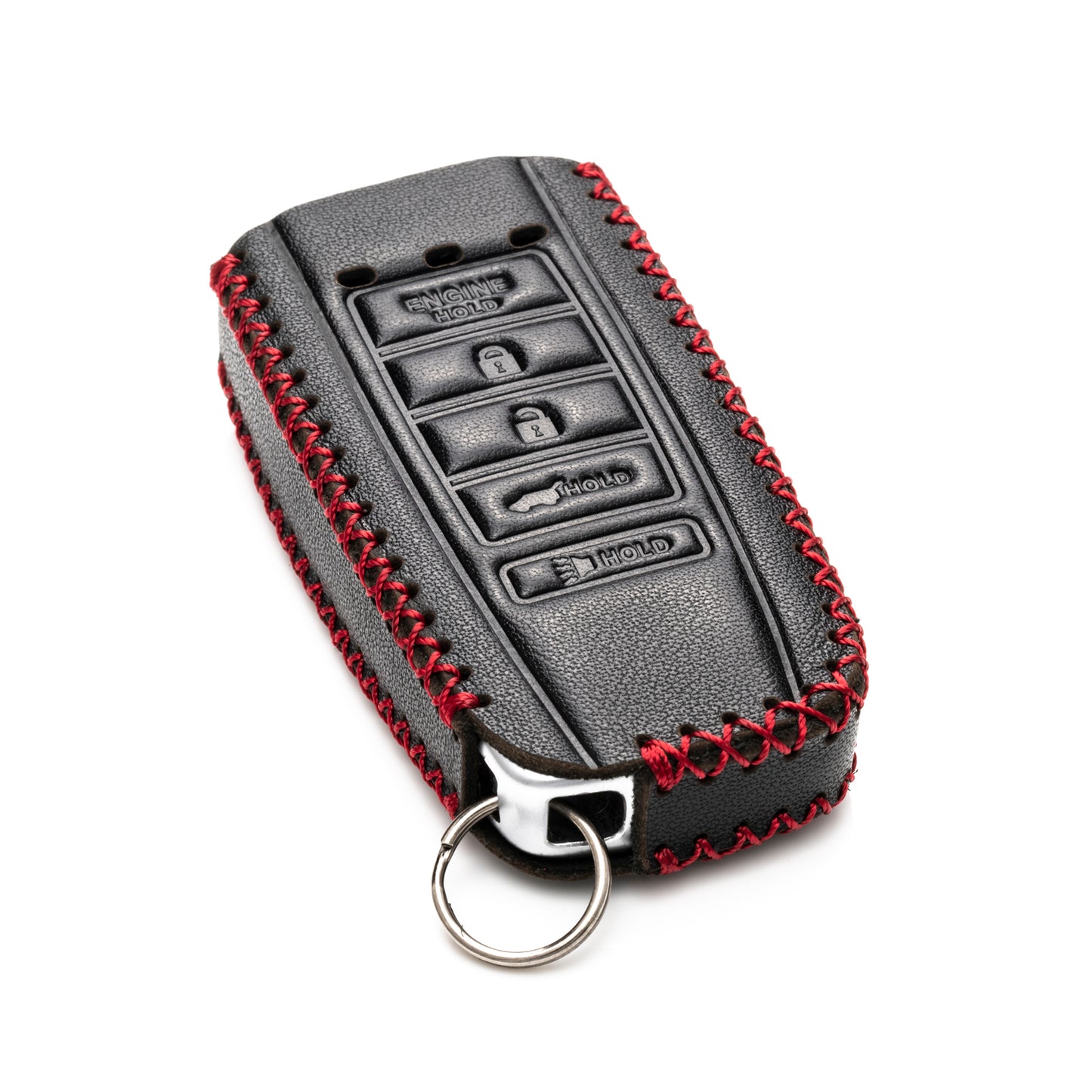 Vitodeco Leather Key Fob Case Compatible for Acura RDX, MDX, ILX 2016-2025, Acura TLX 2016-2022, Acura Integra 2023, 5-Button