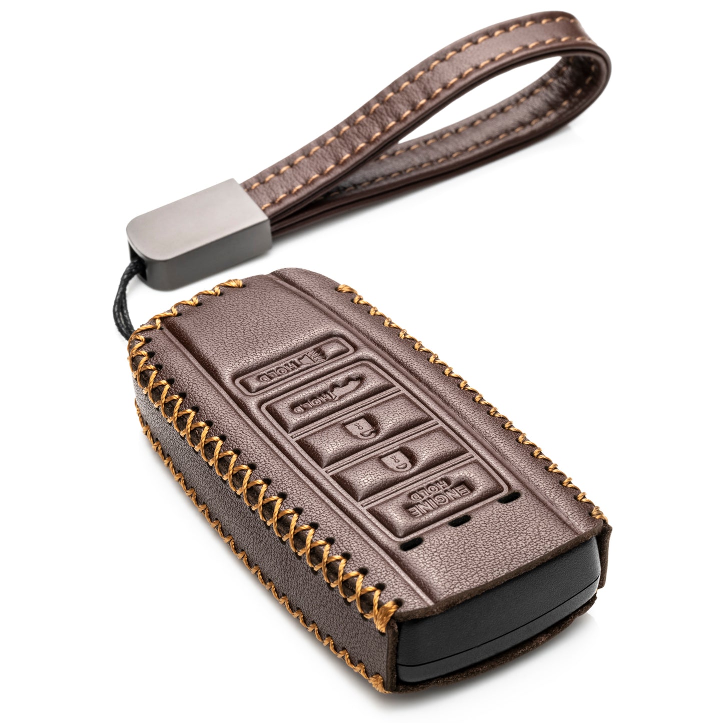 Vitodeco Leather Key Fob Case Compatible for Acura RDX, MDX, ILX 2016-2025, Acura TLX 2016-2022, Acura Integra 2023, 5-Button