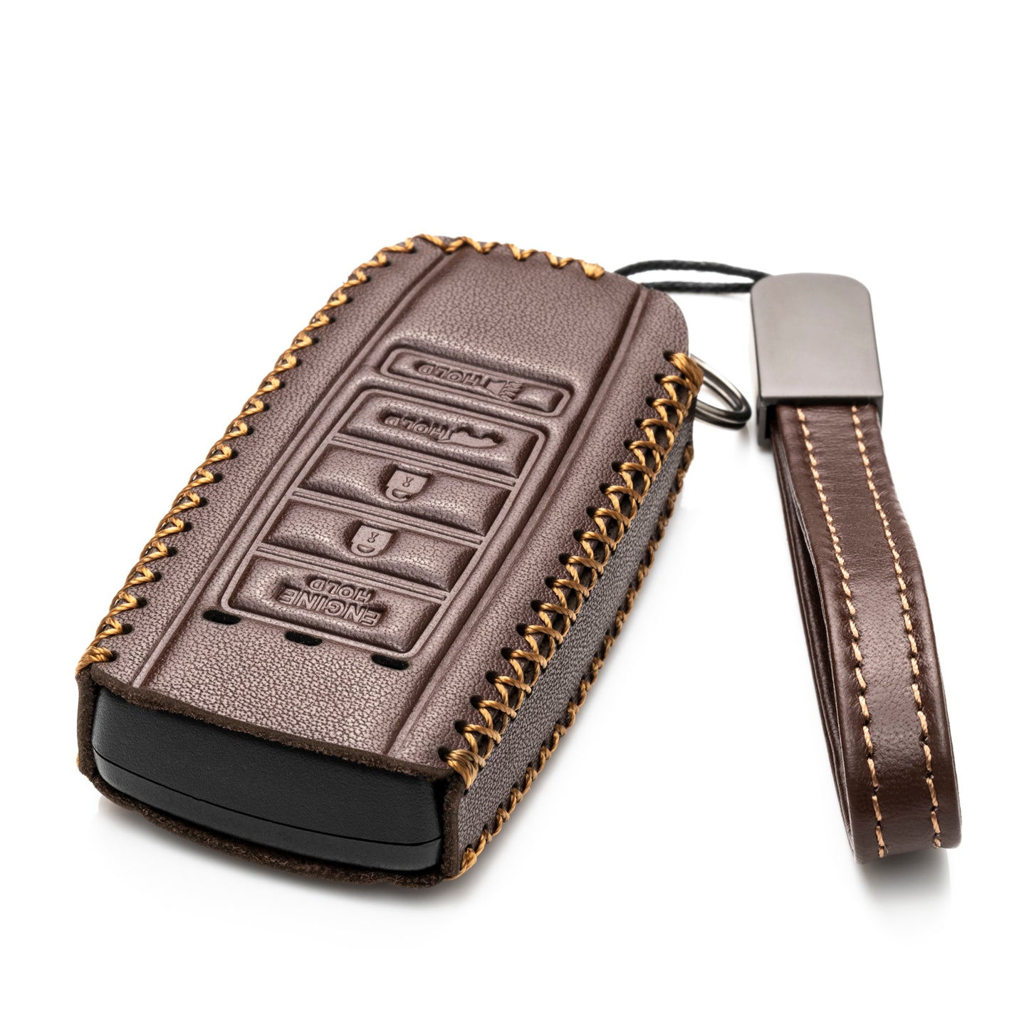 Vitodeco Leather Key Fob Case Compatible for Acura RDX, MDX, ILX 2016-2025, Acura TLX 2016-2022, Acura Integra 2023, 5-Button