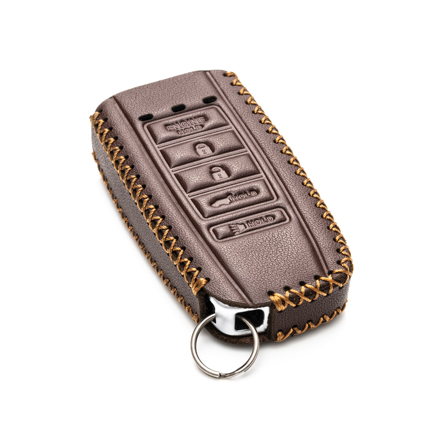 Vitodeco Leather Key Fob Case Compatible for Acura RDX, MDX, ILX 2016-2025, Acura TLX 2016-2022, Acura Integra 2023, 5-Button