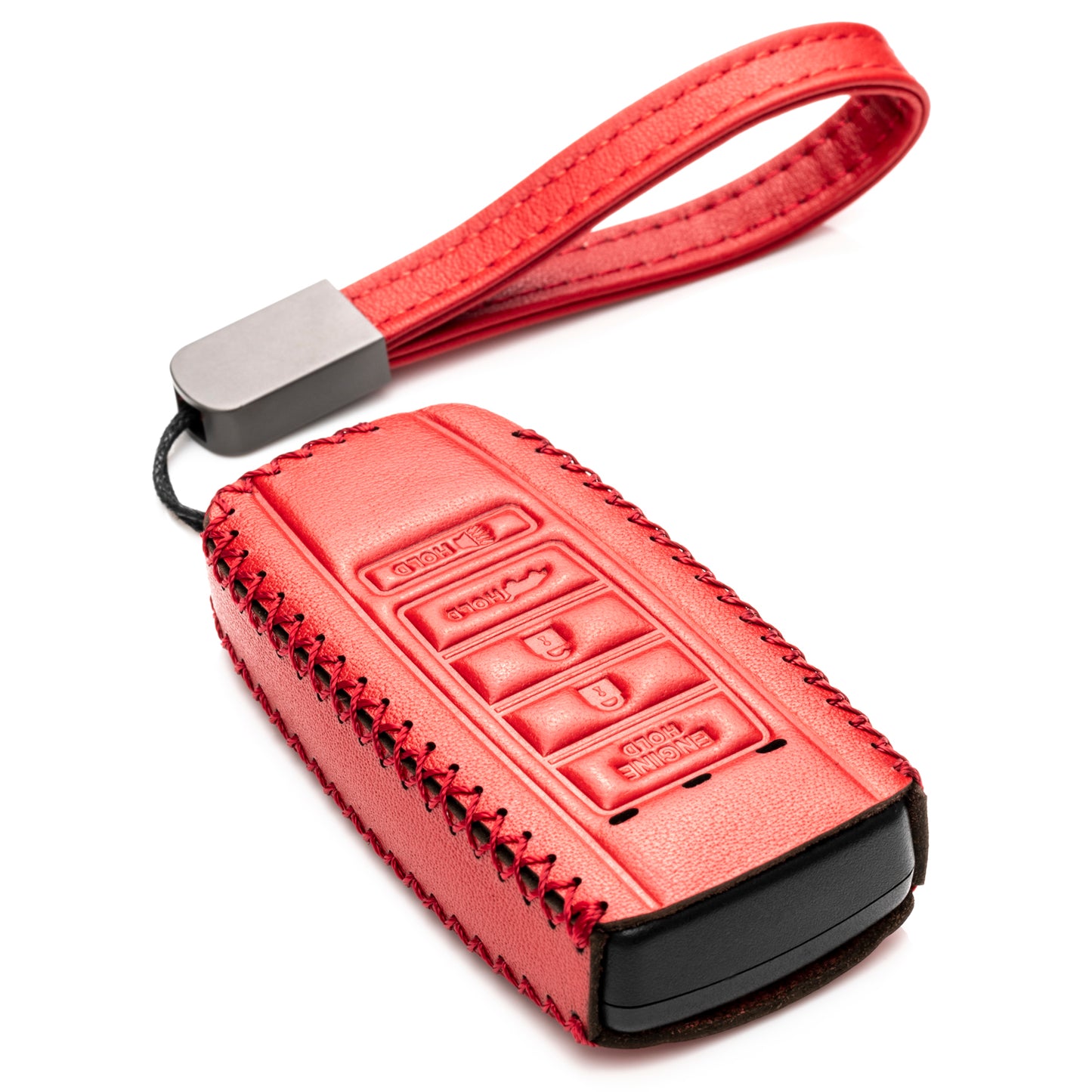 Vitodeco Leather Key Fob Case Compatible for Acura RDX, MDX, ILX 2016-2025, Acura TLX 2016-2022, Acura Integra 2023, 5-Button
