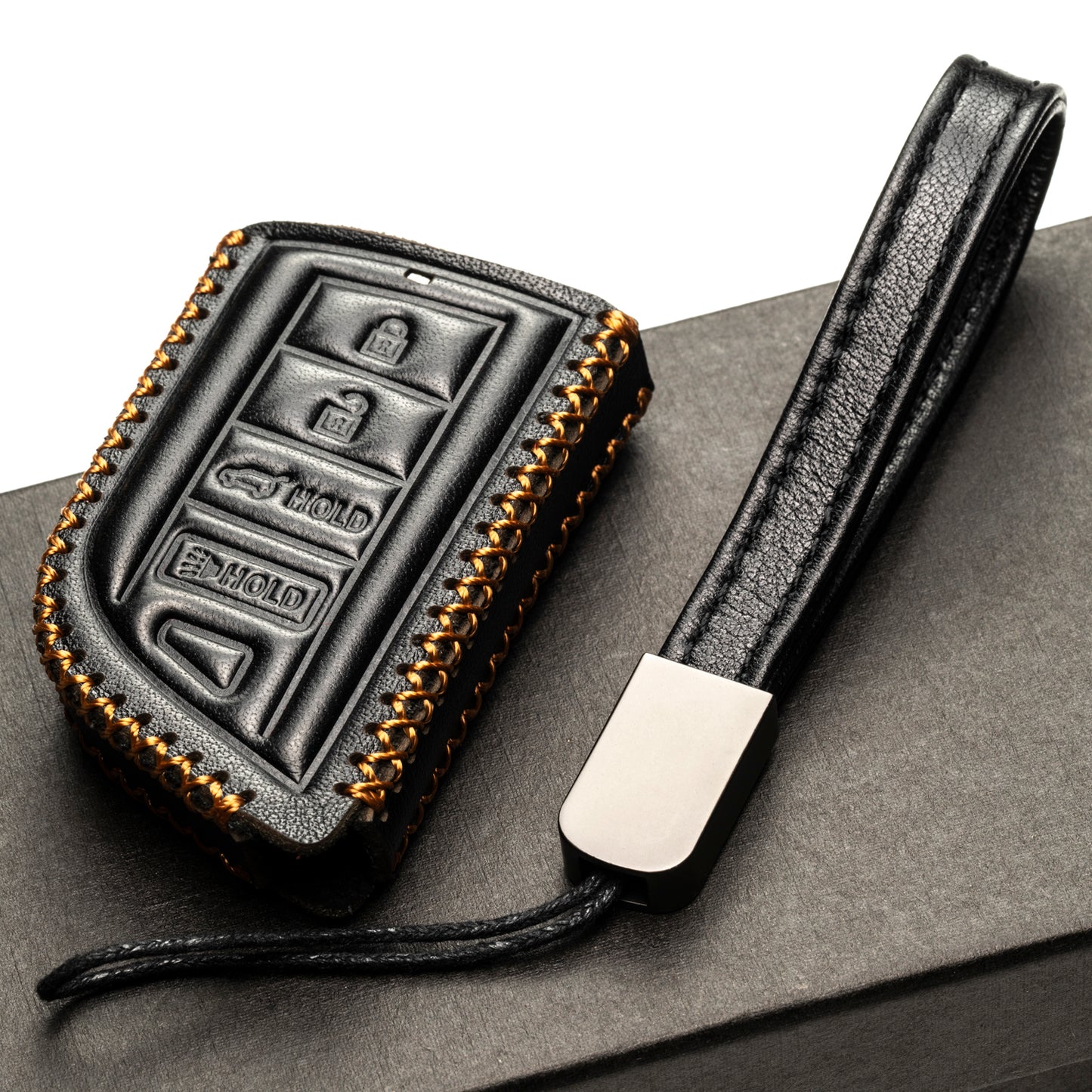 Vitodeco Leather Key Fob Case Compatible for Acura MDX, Acura RDX 2022-2025, Acura Integra 2023-2025, 4-Button