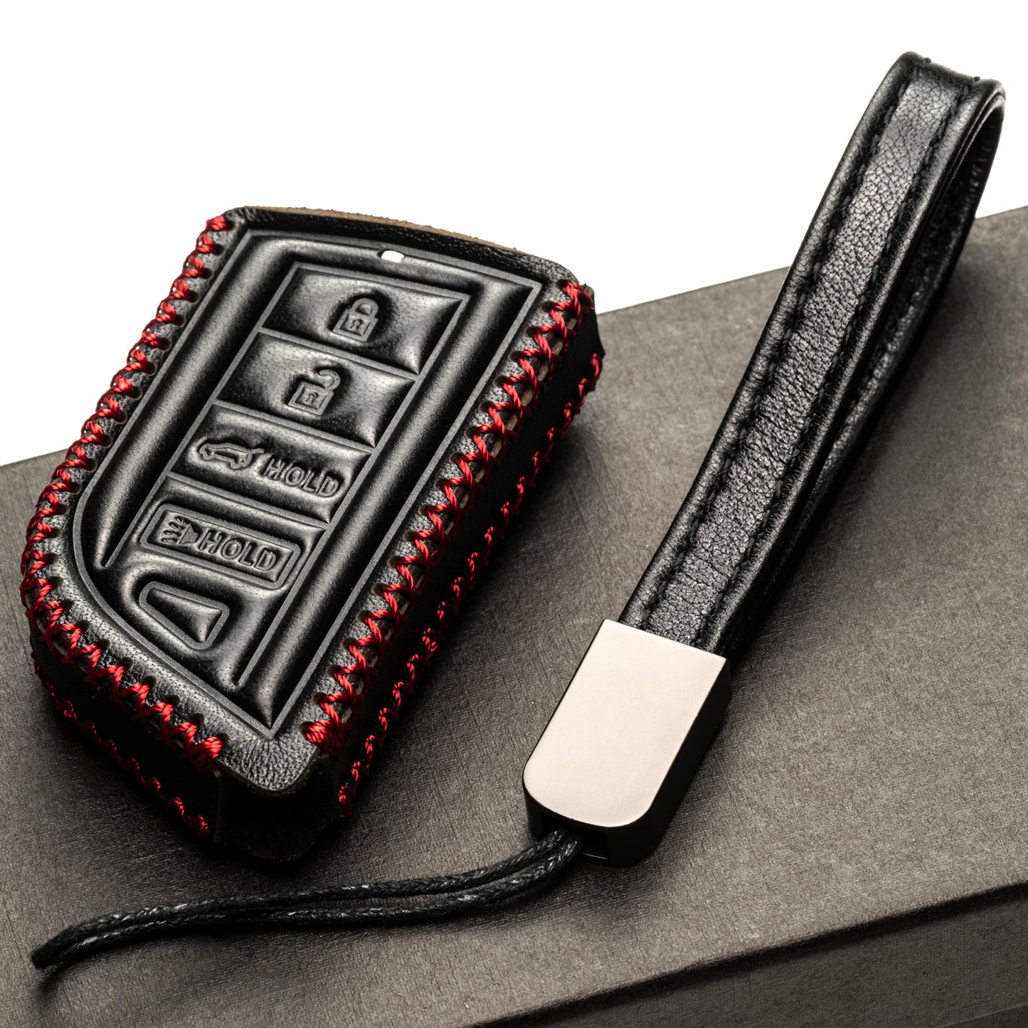 Vitodeco Leather Key Fob Case Compatible for Acura MDX, Acura RDX 2022-2025, Acura Integra 2023-2025, 4-Button