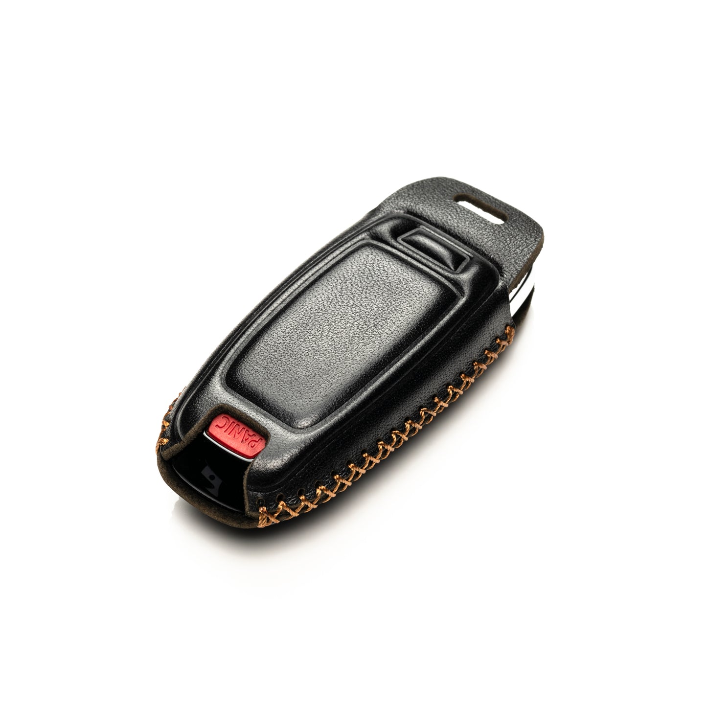Vitodeco Leather Key Fob Case Compatible for Audi Q7, Q8, SQ7, SQ8, A7, A8, A5, A6, S7, S5, S6, S8 2019-2024, 4-Button