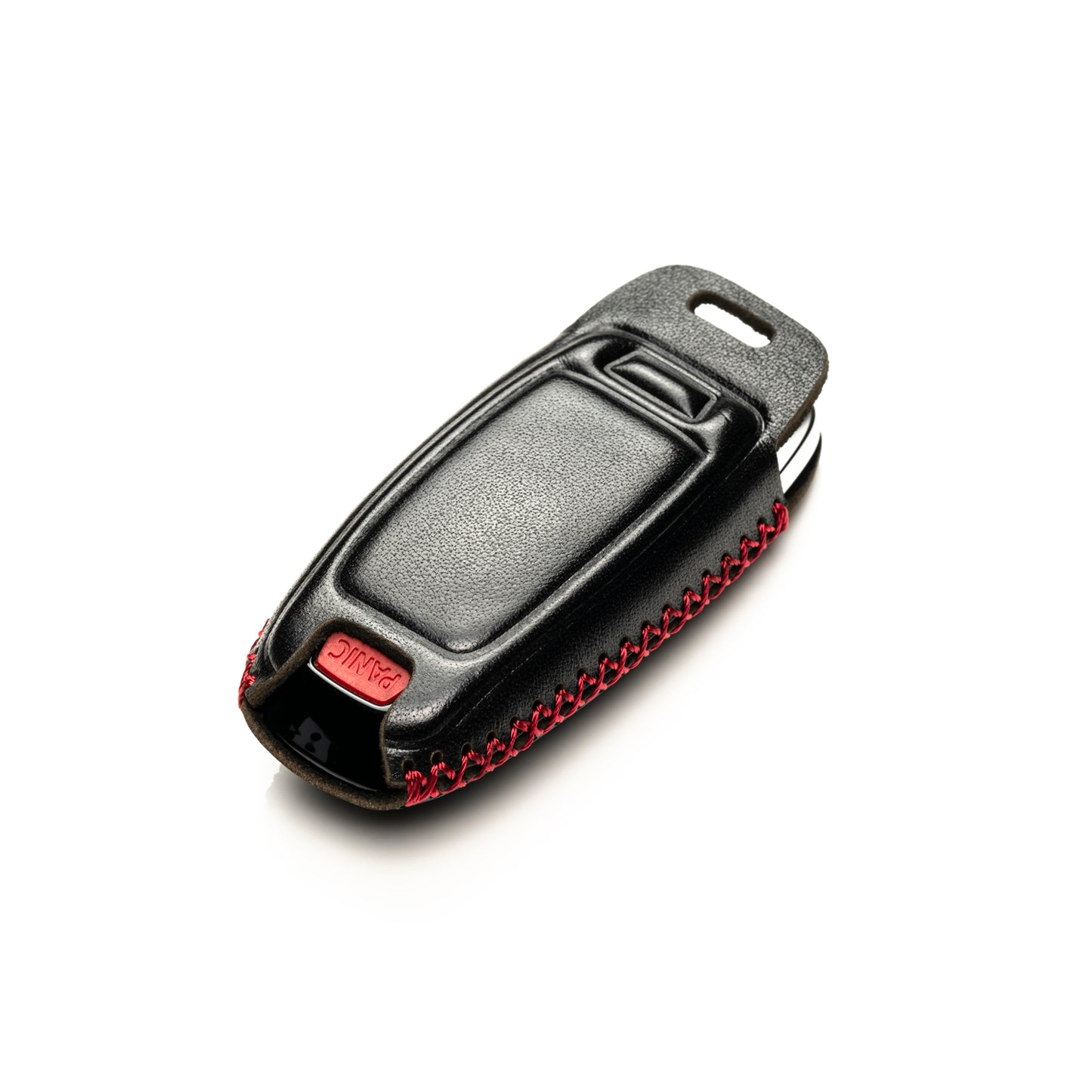 Vitodeco Leather Key Fob Case Compatible for Audi Q7, Q8, SQ7, SQ8, A7, A8, A5, A6, S7, S5, S6, S8 2019-2024, 4-Button