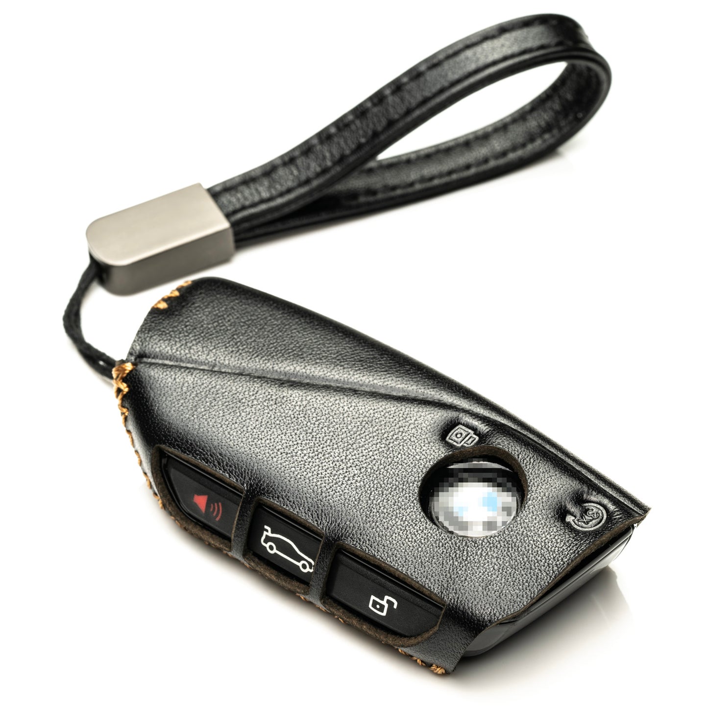 Vitodeco Genuine Leather Key Fob Case Cover Protector Compatible with BMW, 2023-2026 Models, 4-Button