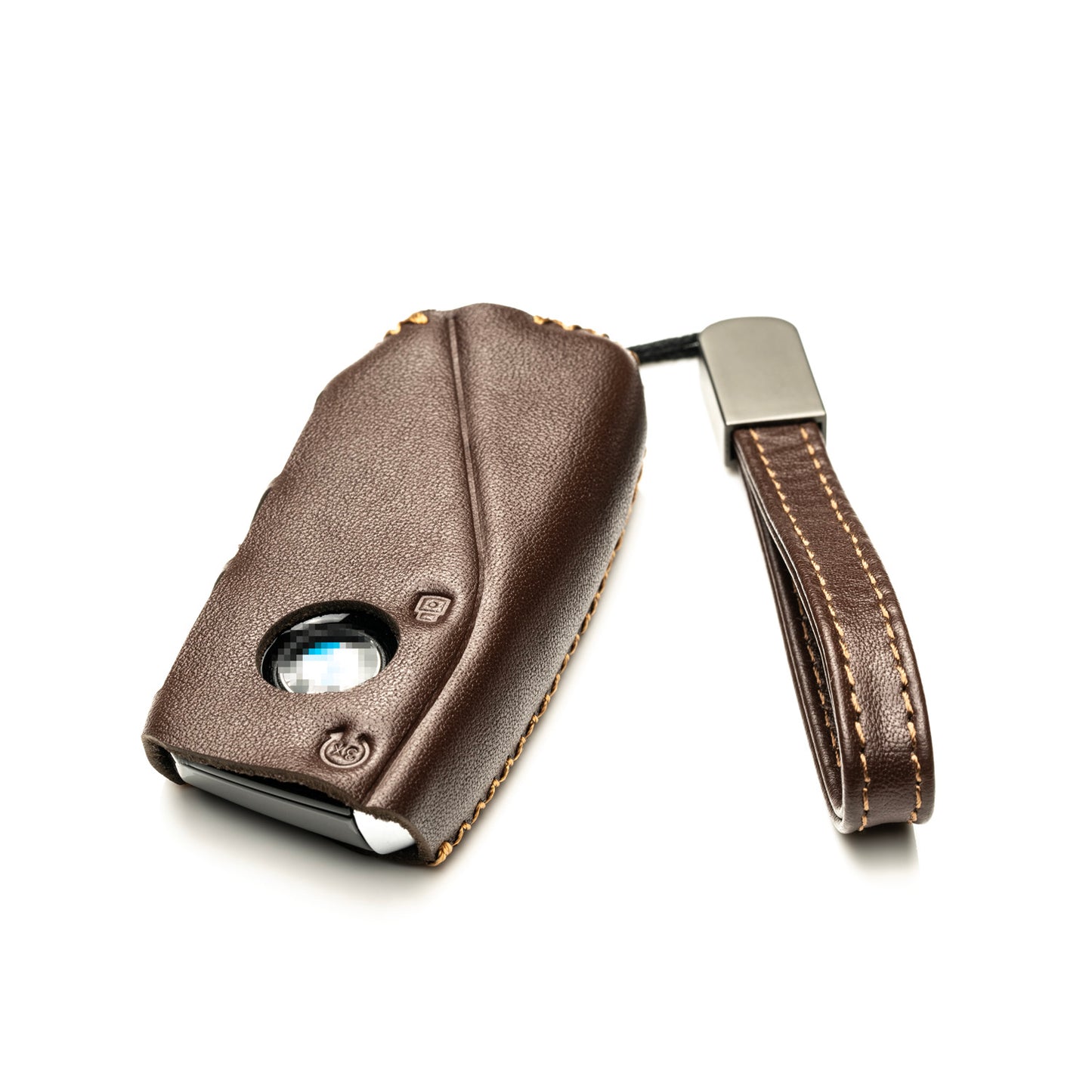 Vitodeco Genuine Leather Key Fob Case Cover Protector Compatible with BMW, 2023-2026 Models, 4-Button
