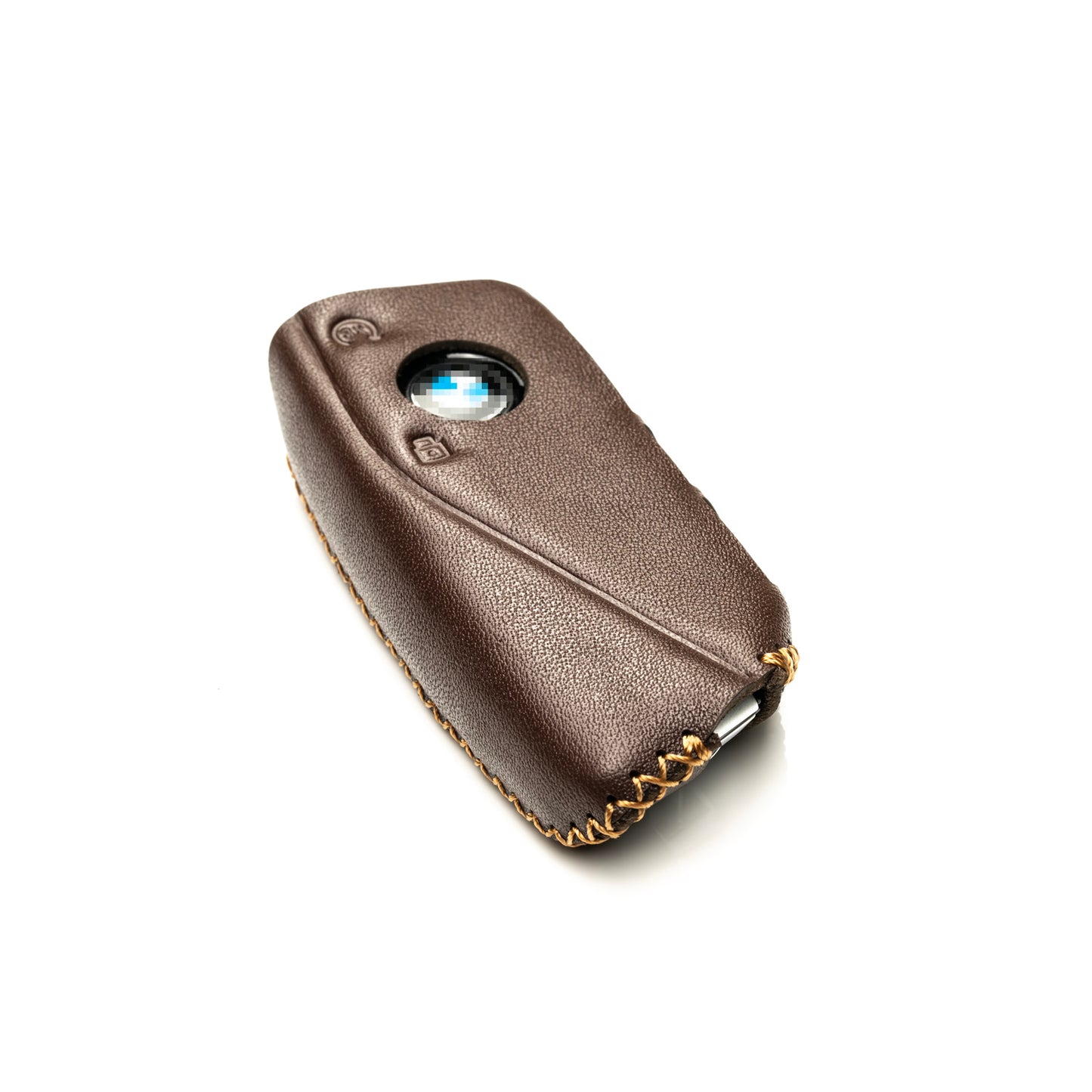 Vitodeco Genuine Leather Key Fob Case Cover Protector Compatible with BMW, 2023-2026 Models, 4-Button