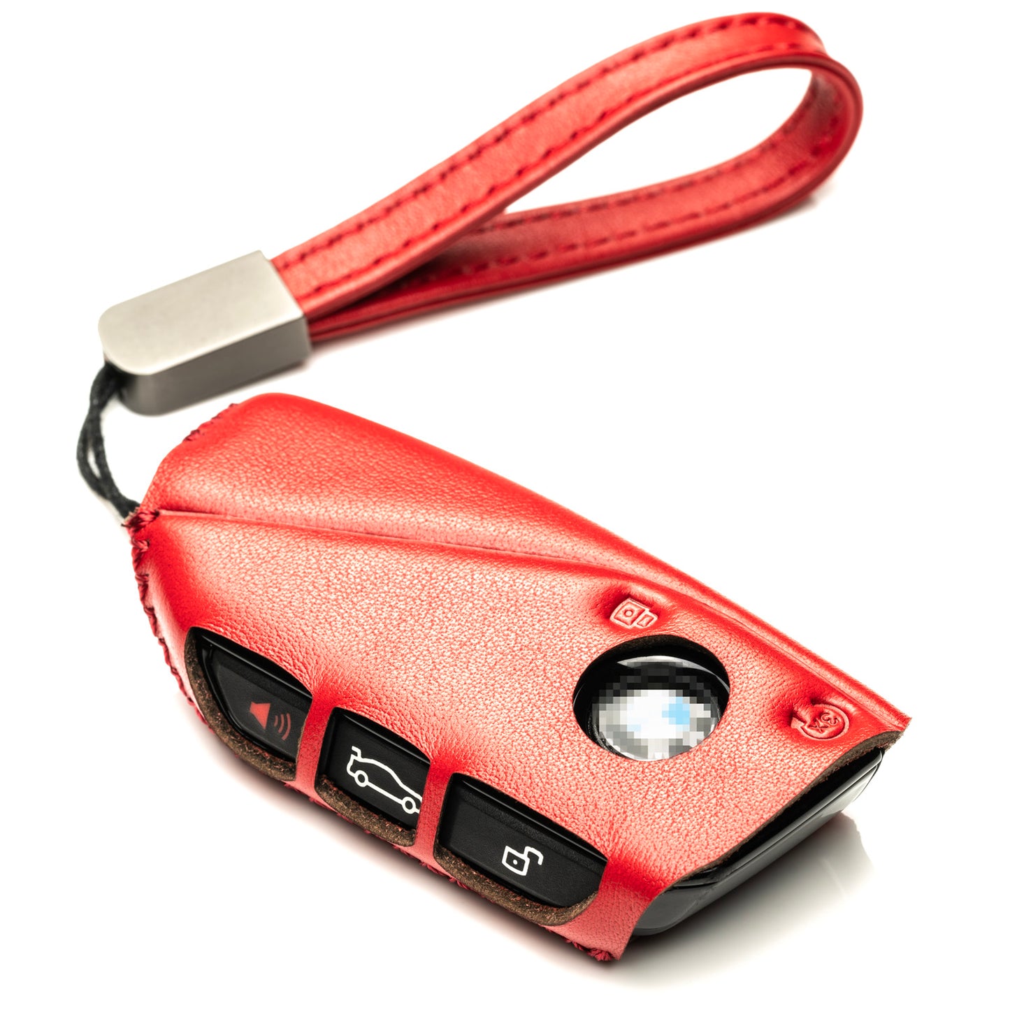 Vitodeco Genuine Leather Key Fob Case Cover Protector Compatible with BMW, 2023-2026 Models, 4-Button