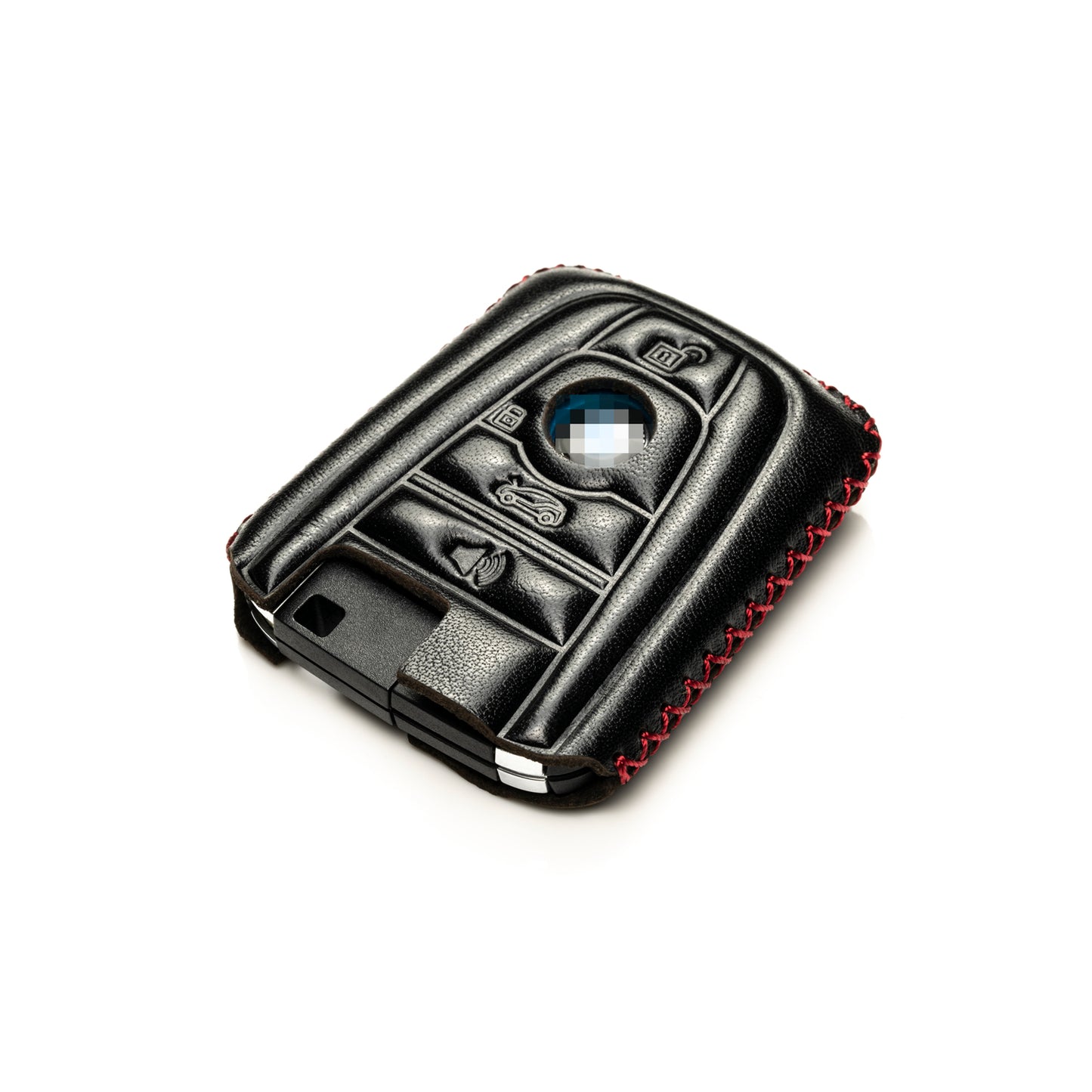 Vitodeco Leather Key Fob Case Compatible for BMW I3, BMW I8 2014-2021, 4-Button