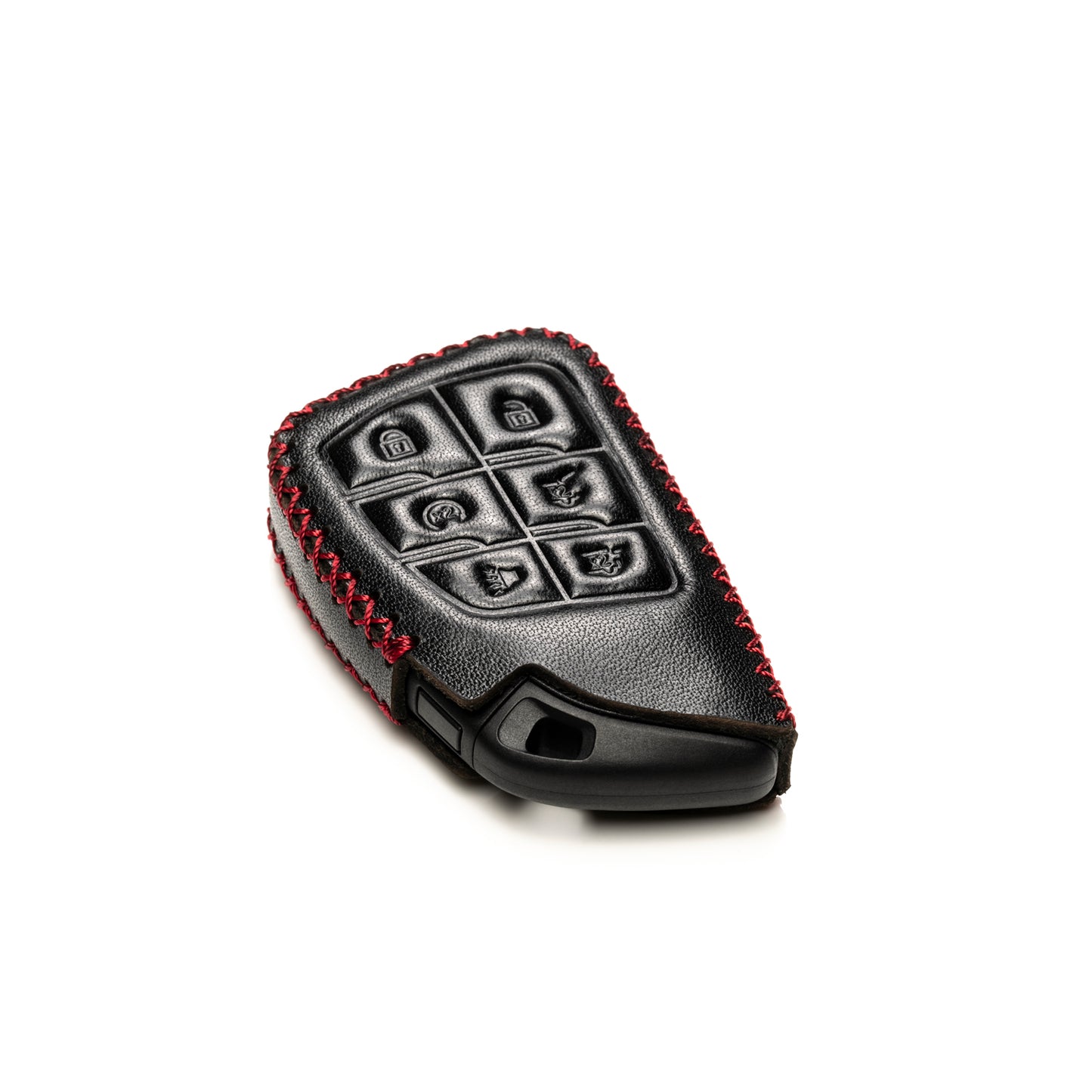 Vitodeco Leather Key Fob Case Compatible for Chevrolet Suburban 2025, Chevrolet Tahoe 2025, Chevrolet Silverado 2025, 6-Button