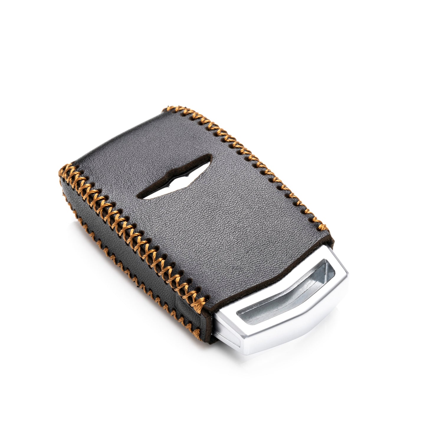 Vitodeco Leather Key Fob Case Compatible for 2017-2020 Genesis G70, G80, G90, Remote Start, 4-Button