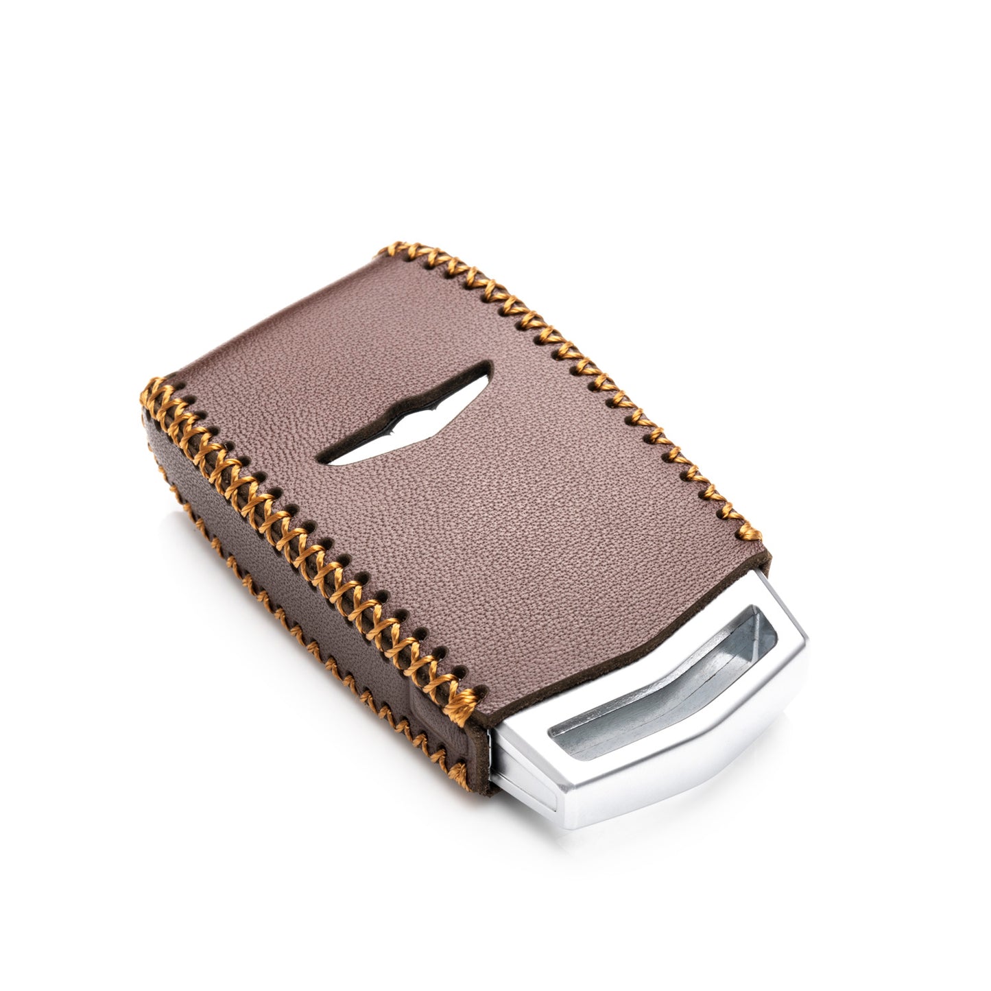 Vitodeco Leather Key Fob Case Compatible for 2017-2020 Genesis G70, G80, G90, Remote Start, 4-Button