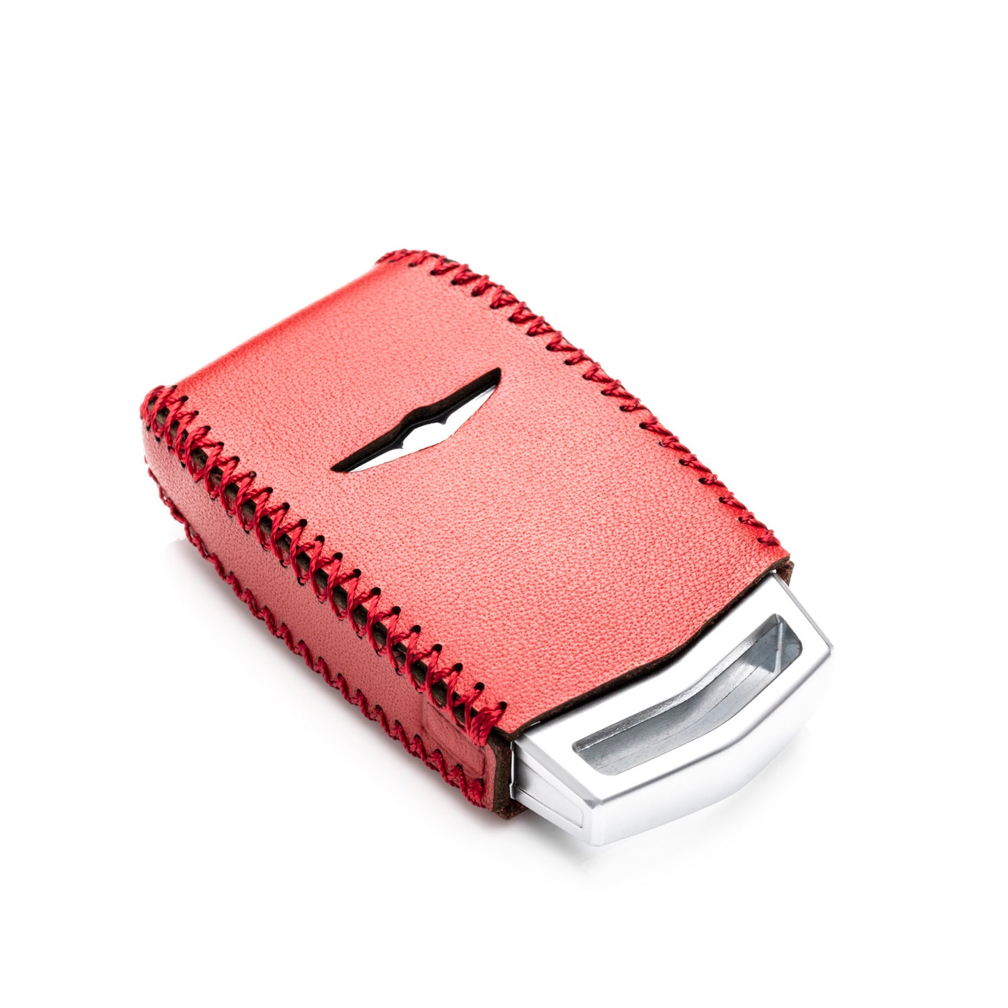 Vitodeco Leather Key Fob Case Compatible for 2017-2020 Genesis G70, G80, G90, Remote Start, 4-Button