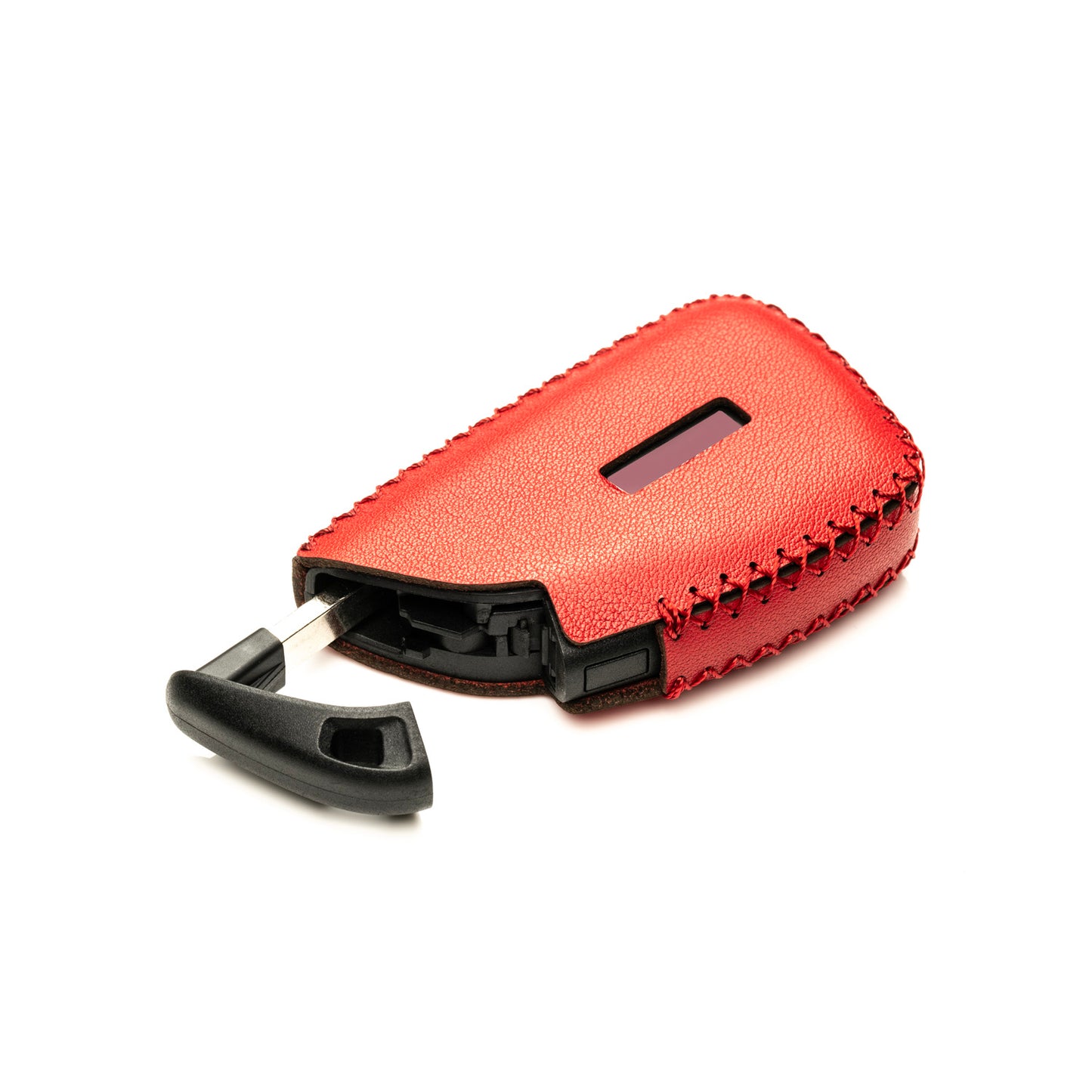 Vitodeco Genuine Leather Smart Key Fob Case Compatible with GMC Canyon, Sierra, Yukon, Acadia, Terrain (2021 - 2026 Models) - 4 Buttons