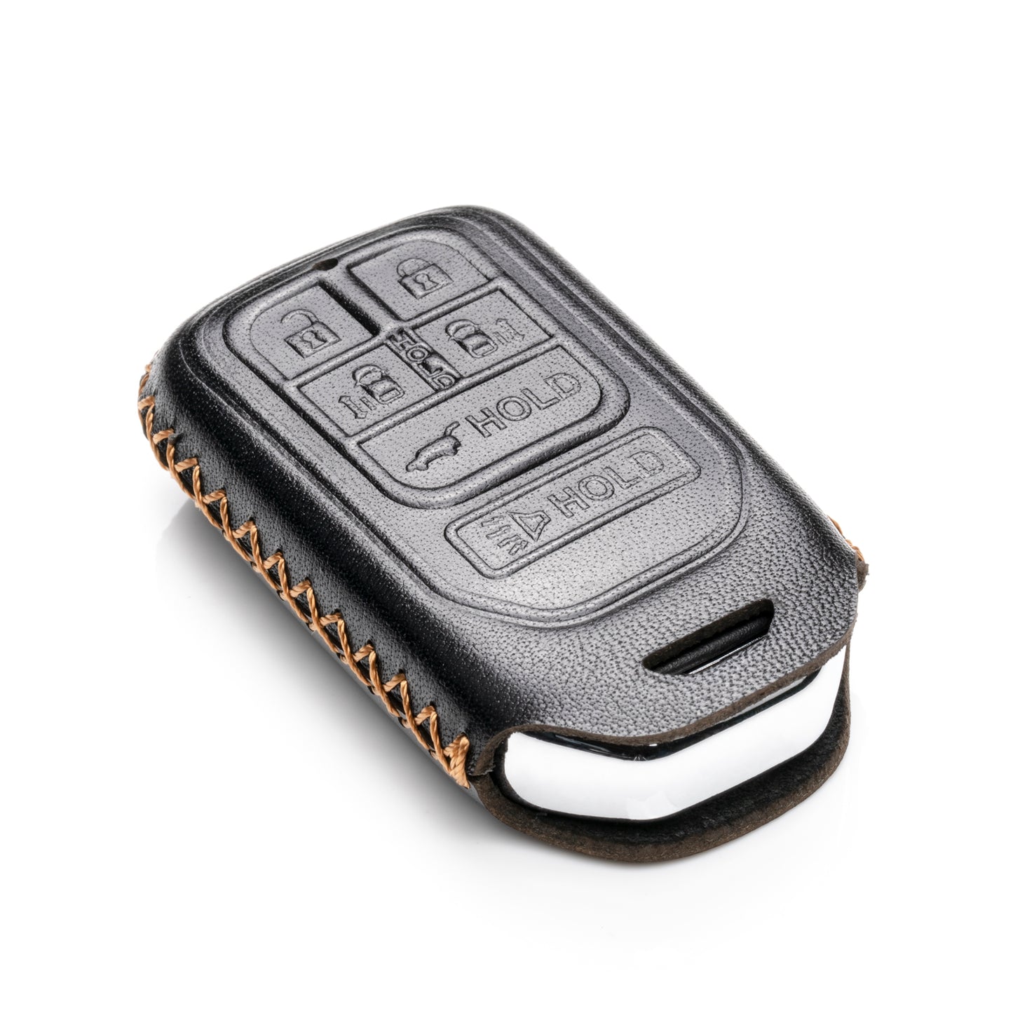 Vitodeco Leather Key Fob Case Compatible for 2014-2019 Honda Odyssey, 6-Button