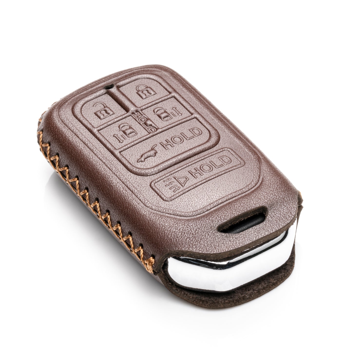 Vitodeco Leather Key Fob Case Compatible for 2014-2019 Honda Odyssey, 6-Button