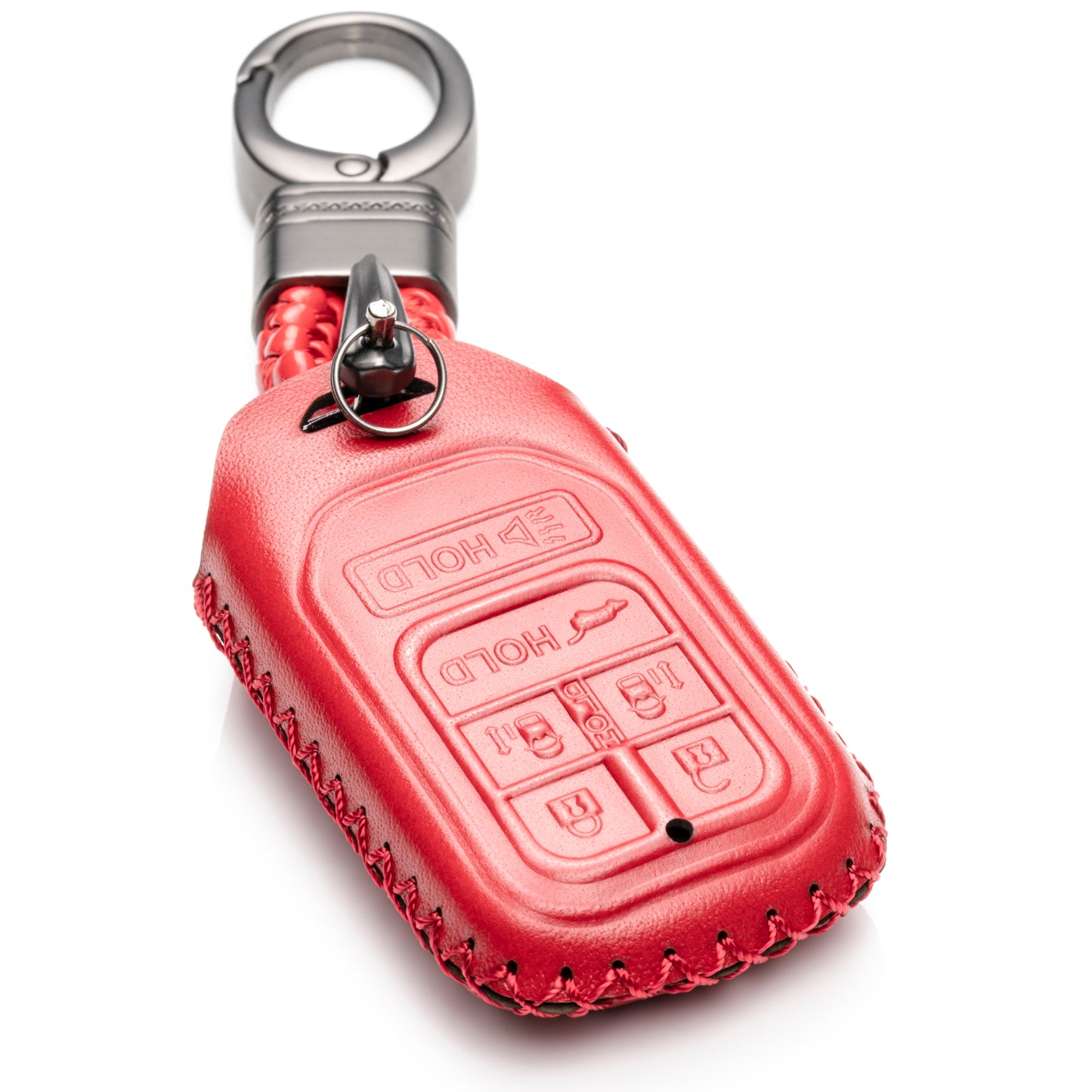 Vitodeco Leather Key Fob Case Compatible for 2014-2019 Honda Odyssey, 6-Button