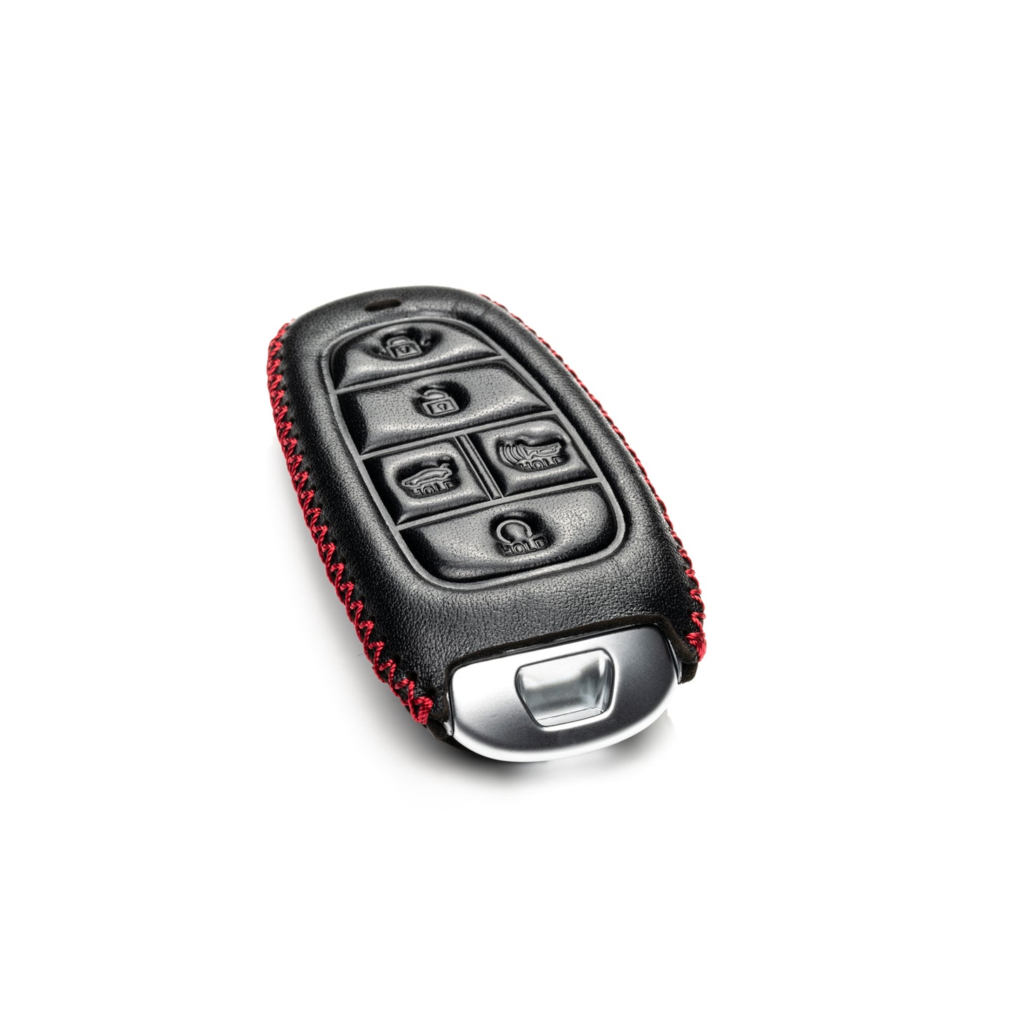 Vitodeco Leather Smart Key Fob Case Compatible with Tucson, Santa FE 2021 - 2025, Sonata, Nexo 2019 - 2025, 5-Button