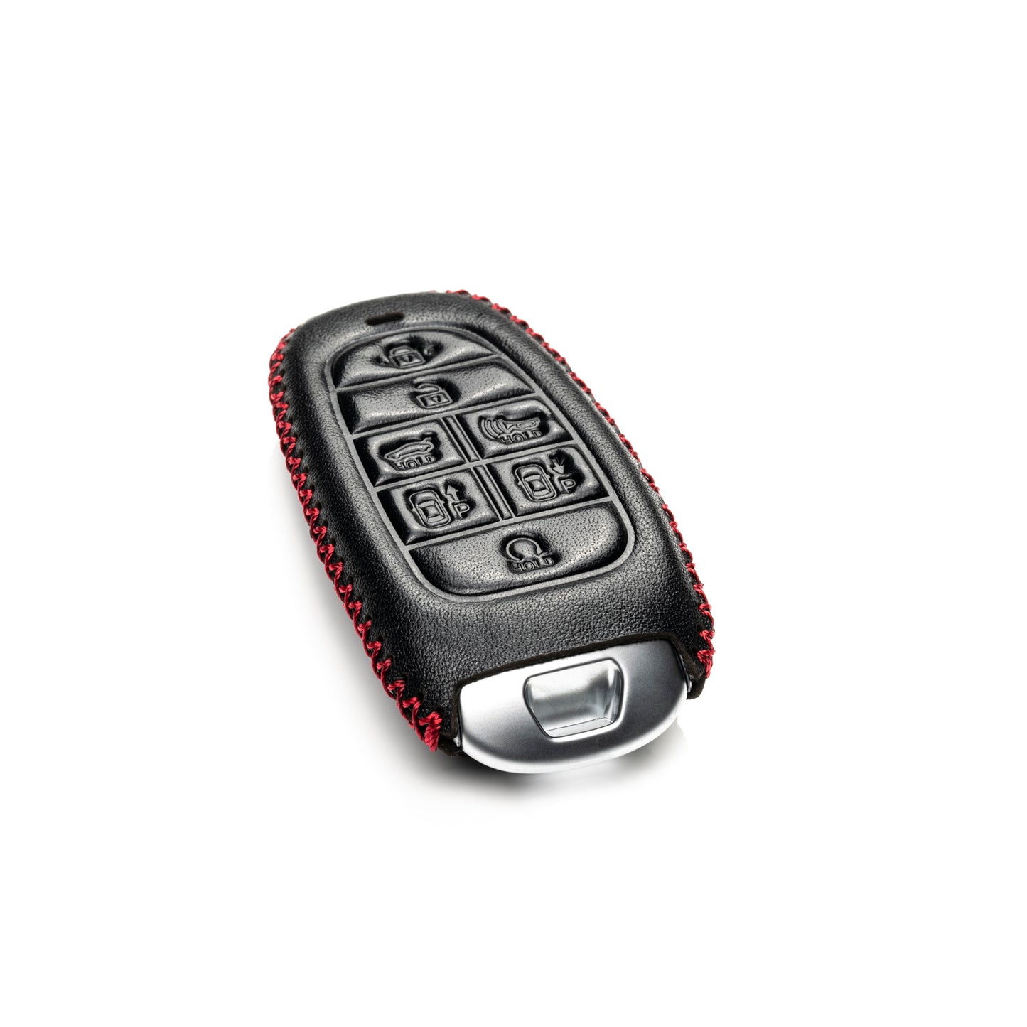 Vitodeco Leather Smart Key Fob Case Compatible with Tucson, Santa FE 2021 - 2025, Sonata, Nexo 2019 - 2025, 7-Button