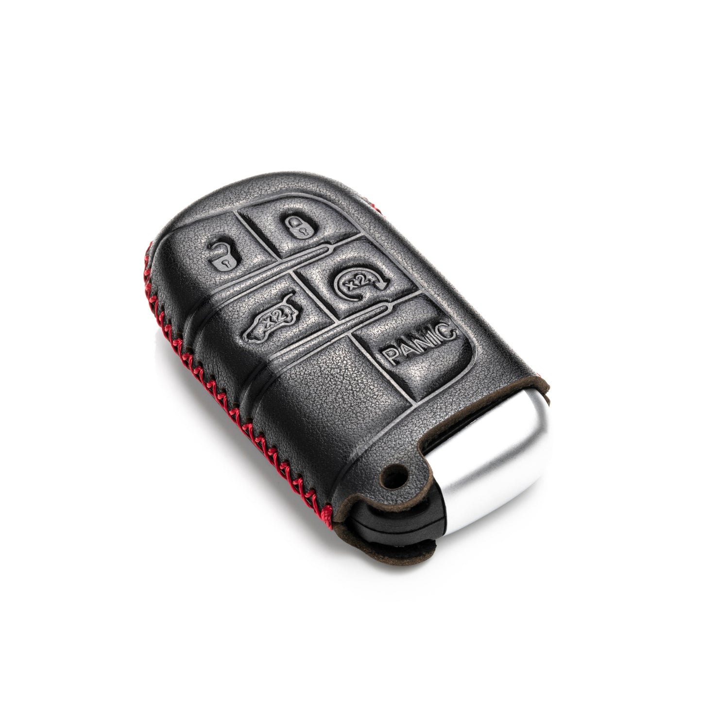 Vitodeco Leather Key Fob Case Compatible for JEEP, Dodge, Chrysler, 3 to 5-Button