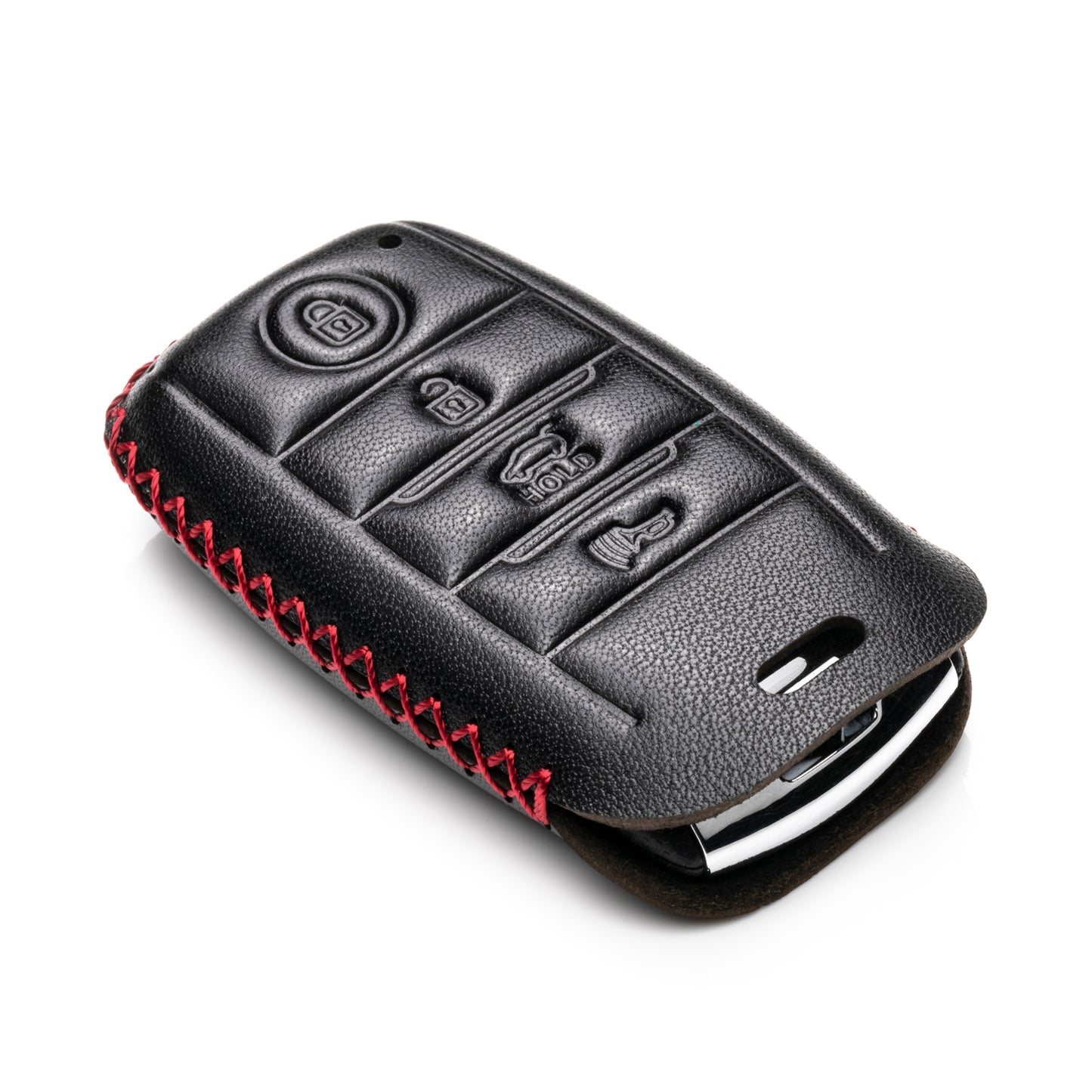 Vitodeco Leather Key Fob Case Compatible for KIA, 4-Button
