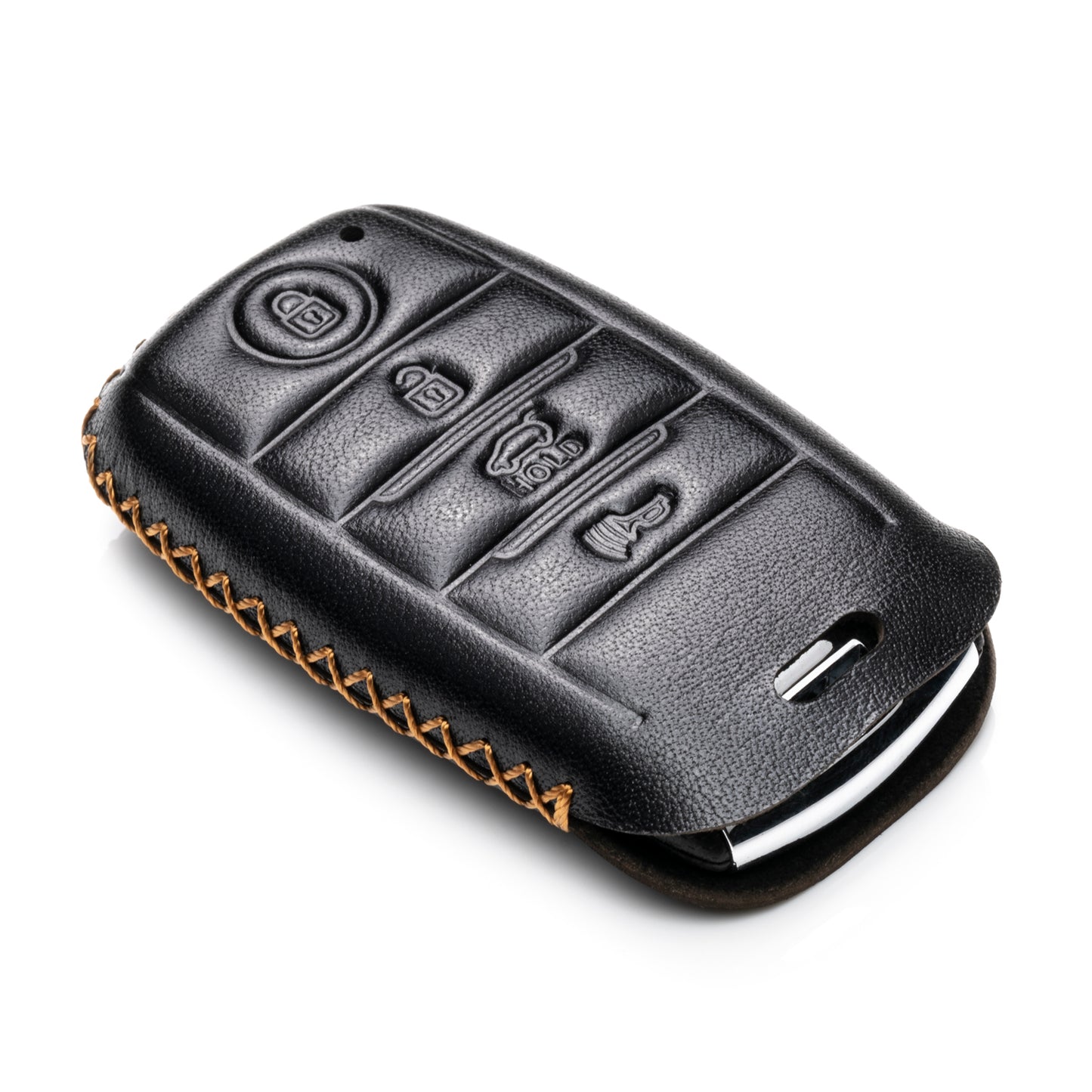 Vitodeco Leather Key Fob Case Compatible for KIA, 4-Button