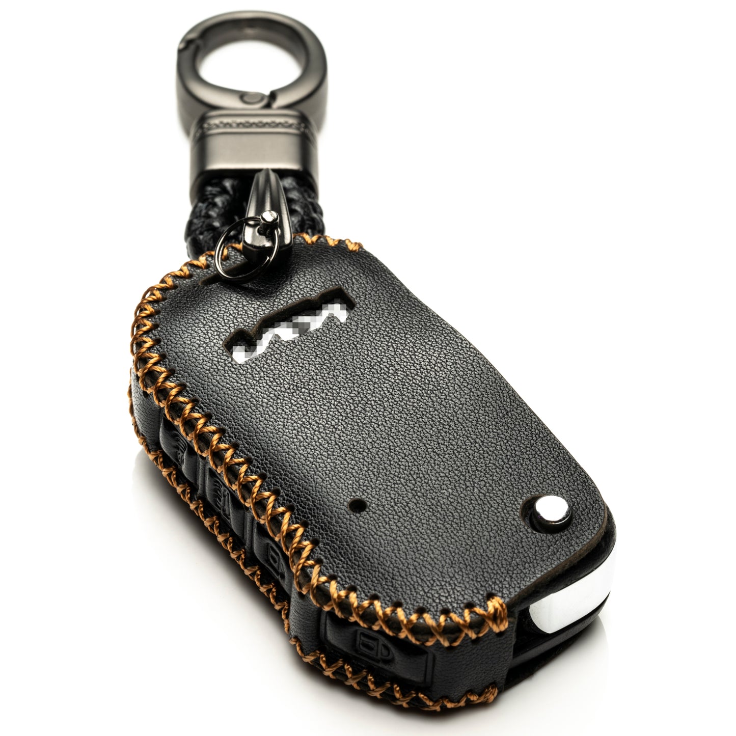 Vitodeco Leather Key Fob Case Compatible for KIA New Emblem 2021-2024, 4-Button