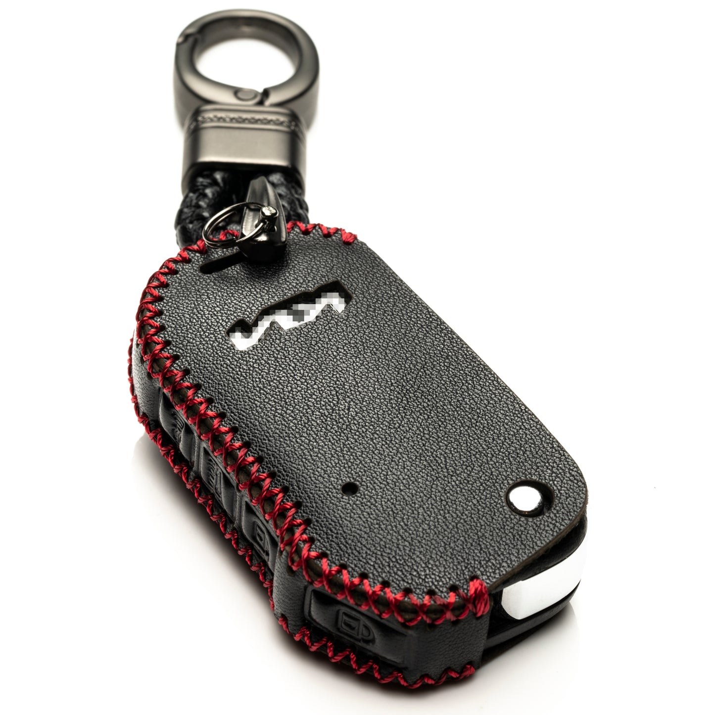 Vitodeco Leather Key Fob Case Compatible for KIA New Emblem 2021-2024, 4-Button
