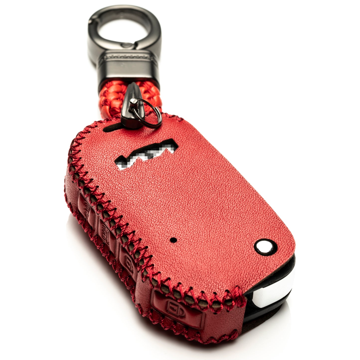 Vitodeco Leather Key Fob Case Compatible for KIA New Emblem 2021-2024, 4-Button