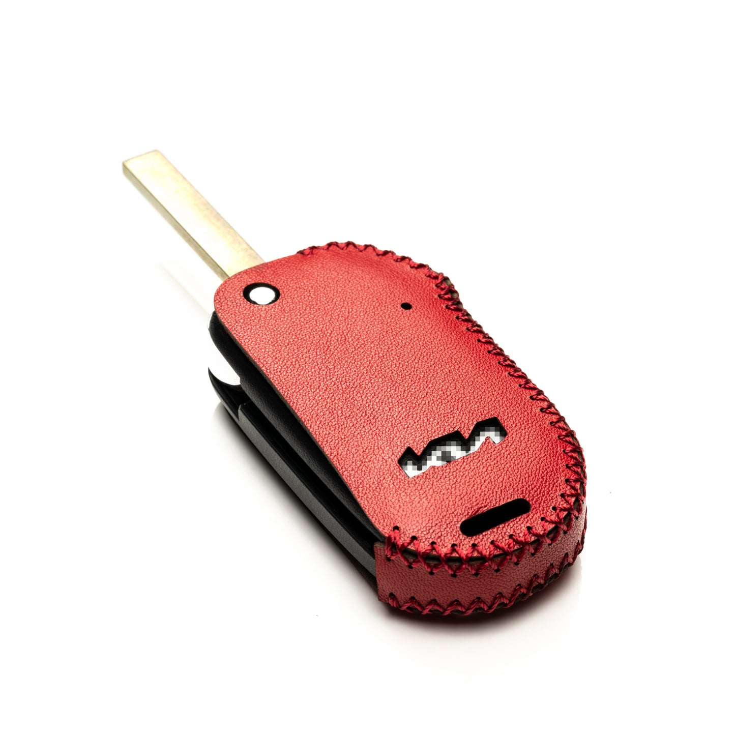 Vitodeco Leather Key Fob Case Compatible for KIA New Emblem 2021-2024, 4-Button