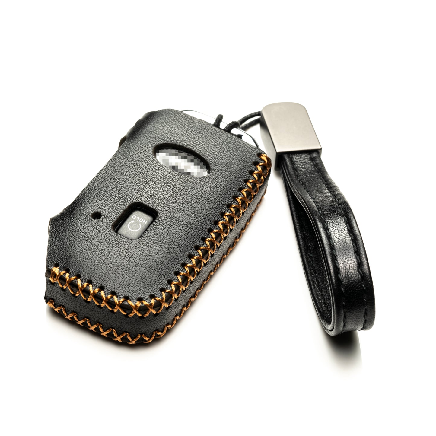 Vitodeco Leather Key Fob Case Compatible for Kia Soul, Seltos, Sportage, NIRO, Sorento, Telluride, Rio, Forte, K5, Stinger 2019-2022, 5-Button