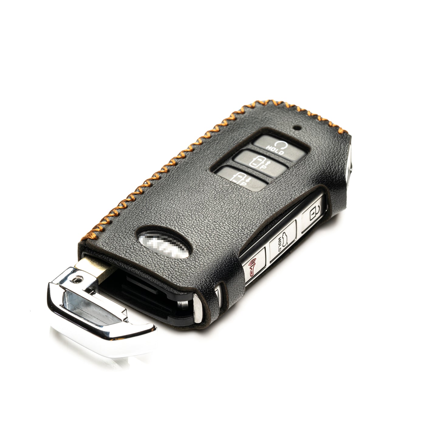 Vitodeco Leather Key Fob Case Compatible for Kia Soul, Seltos, Sportage, NIRO, Sorento, Telluride, Rio, Forte, K5 2019-2022, 7-Button