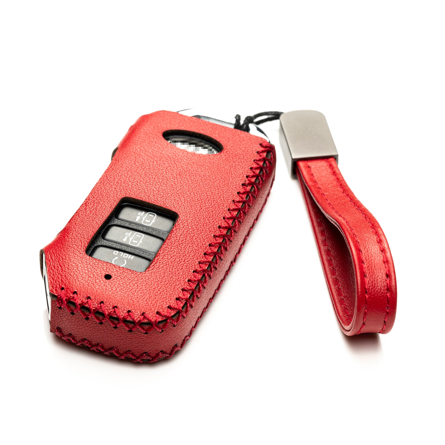 Vitodeco Leather Key Fob Case Compatible for Kia Soul, Seltos, Sportage, NIRO, Sorento, Telluride, Rio, Forte, K5 2019-2022, 7-Button