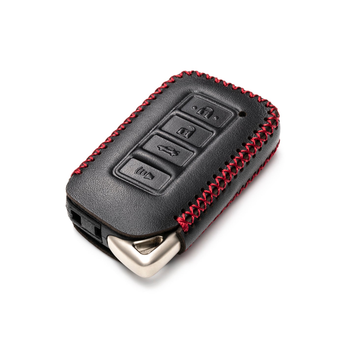 Vitodeco Leather Key Fob Case Compatible for 2014-2021 Lexus UX, NX, RX, GX, LX, is, ES, GS, LS, 4-Button