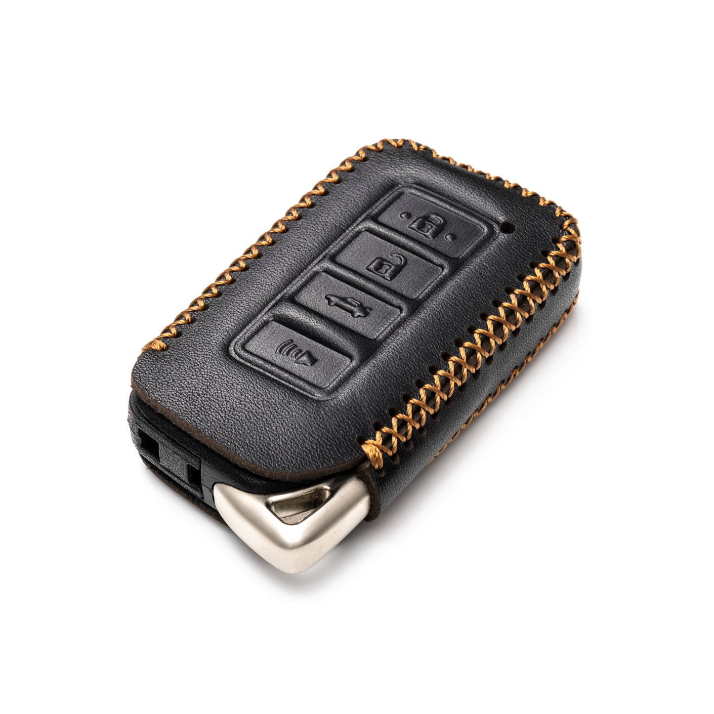 Vitodeco Leather Key Fob Case Compatible for 2014-2021 Lexus UX, NX, RX, GX, LX, is, ES, GS, LS, 4-Button