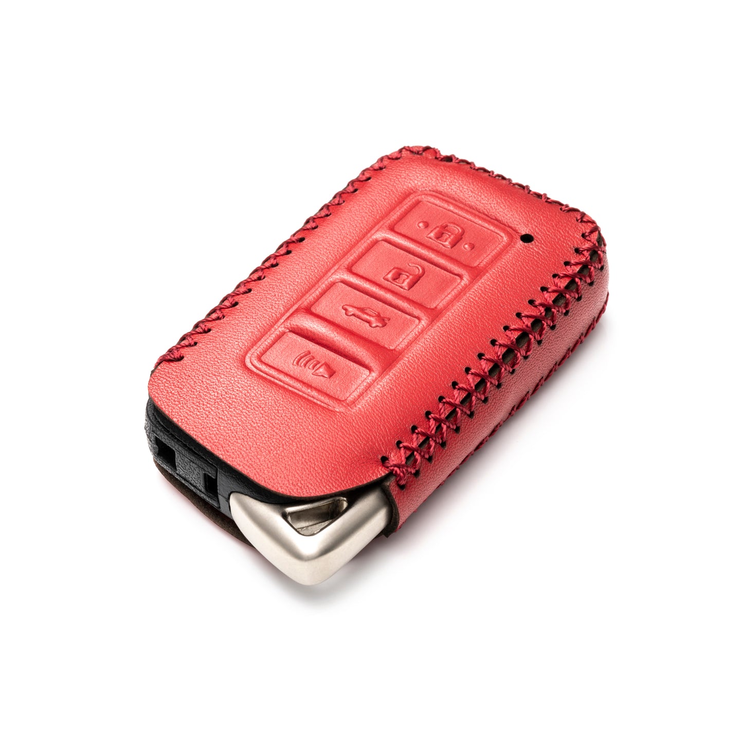 Vitodeco Leather Key Fob Case Compatible for 2014-2021 Lexus UX, NX, RX, GX, LX, is, ES, GS, LS, 4-Button