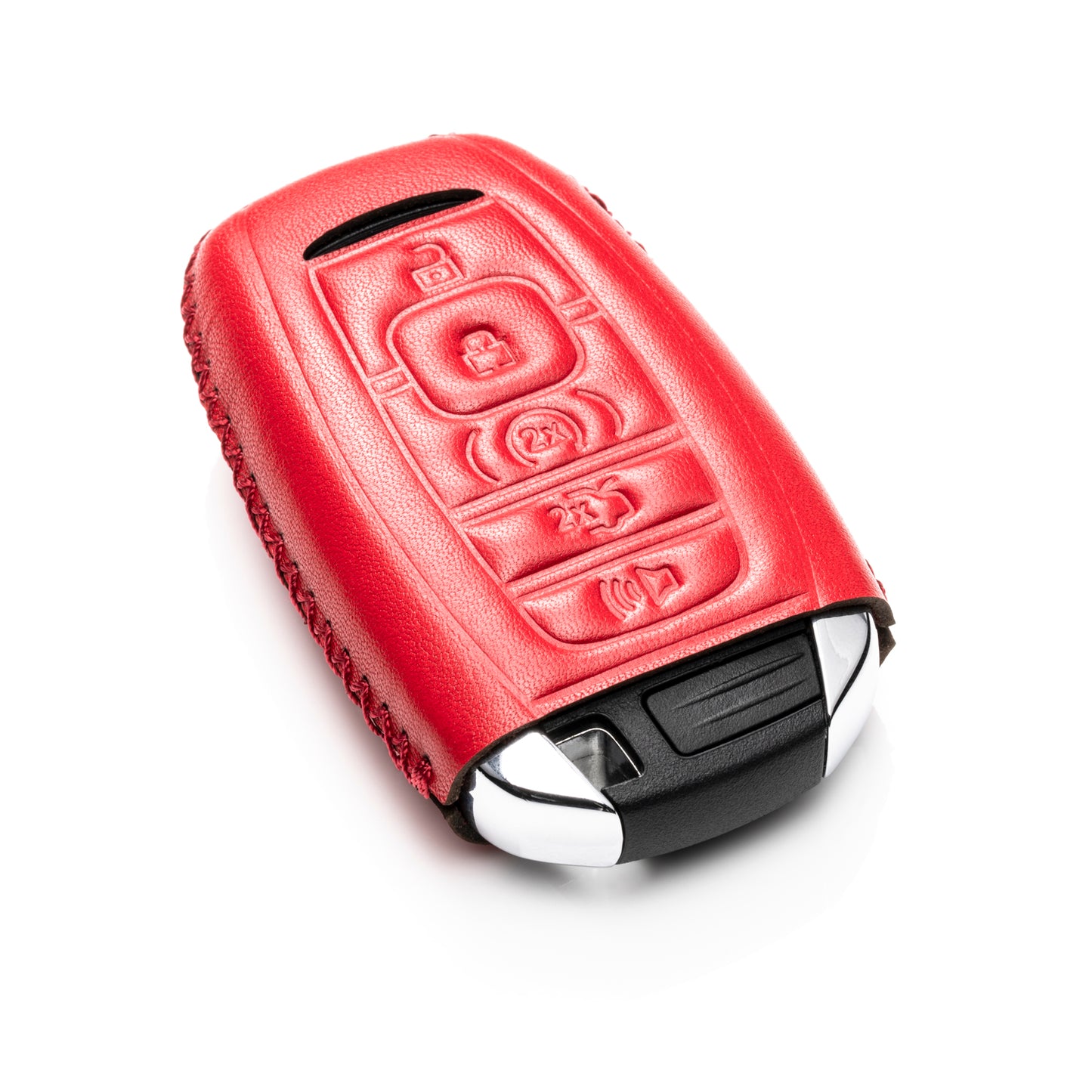 Vitodeco Leather Key Fob Case Compatible for Lincoln Continental, MKC, MKZ, MKX 2017-2022, Lincoln Navigator 2018-2022, Lincoln Nautilus 2020-2022, 5-Button
