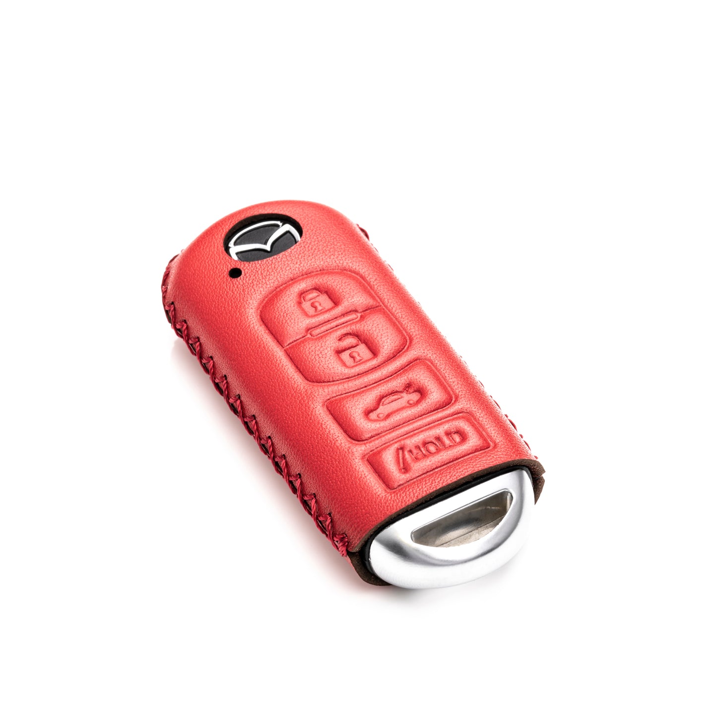 Vitodeco Leather Key Fob Case Compatible for Mazda 3, 6, CX-5, CX-7, CX-9, MX-5 Miata, Atenza Axela, 4-Button
