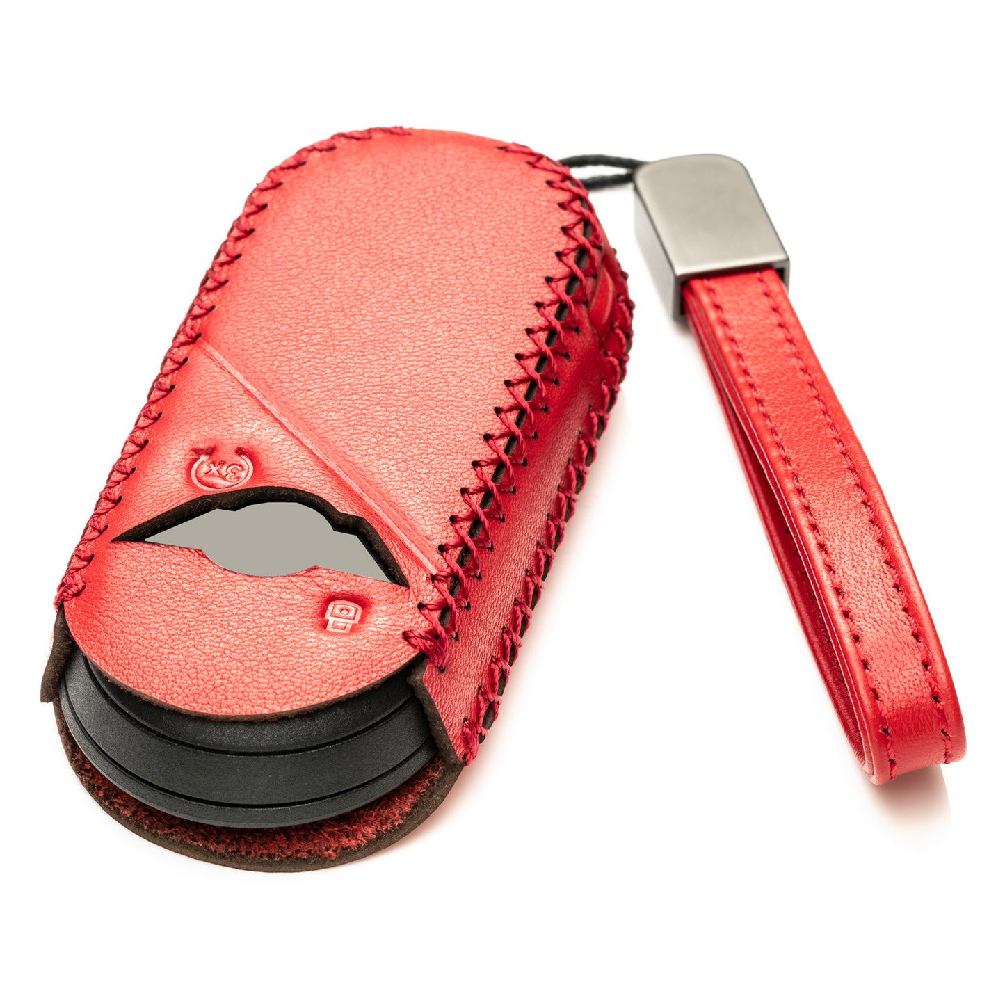 Vitodeco Genuine Leather Smart Key Fob Cover Compatible with Mini Countryman S ALL4, Countryman SE ALL4, Cooper 2 Door, Cooper S 4 Door, Convertible, 4-Button